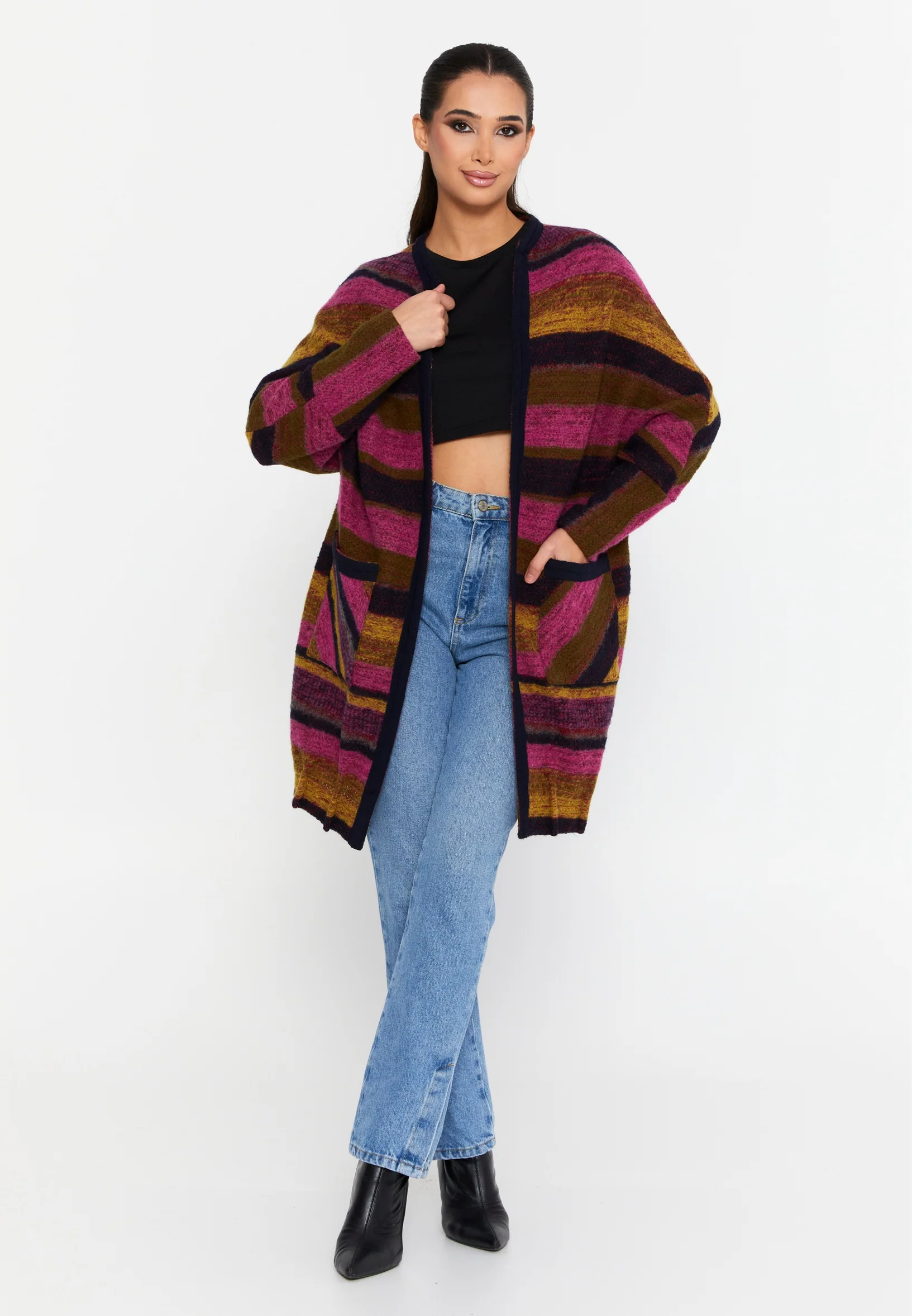Long Sleeve Wool Regular Cardigan esl-dante - Image 2