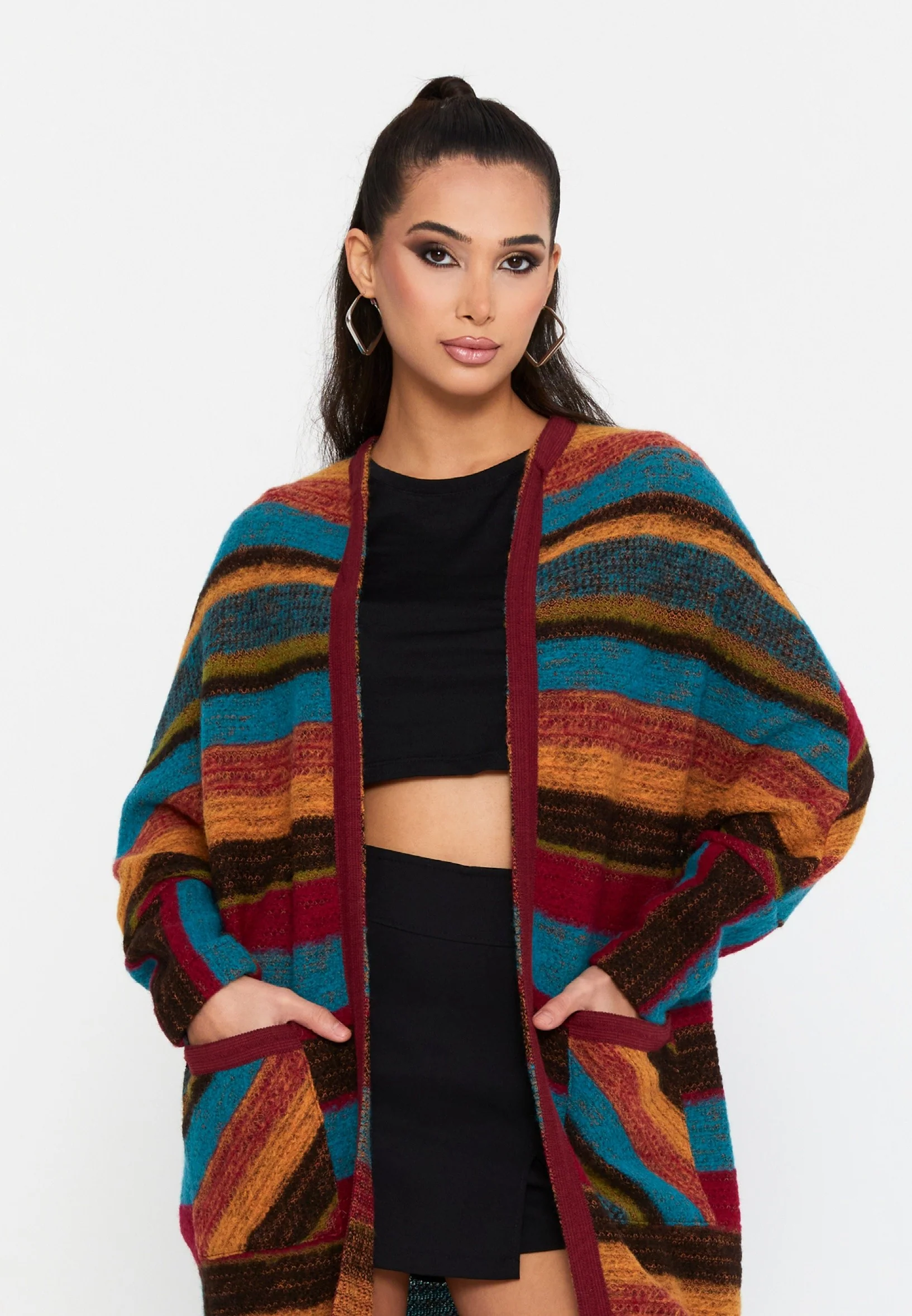 Long Sleeve Wool Regular Cardigan esl-dante - Image 5