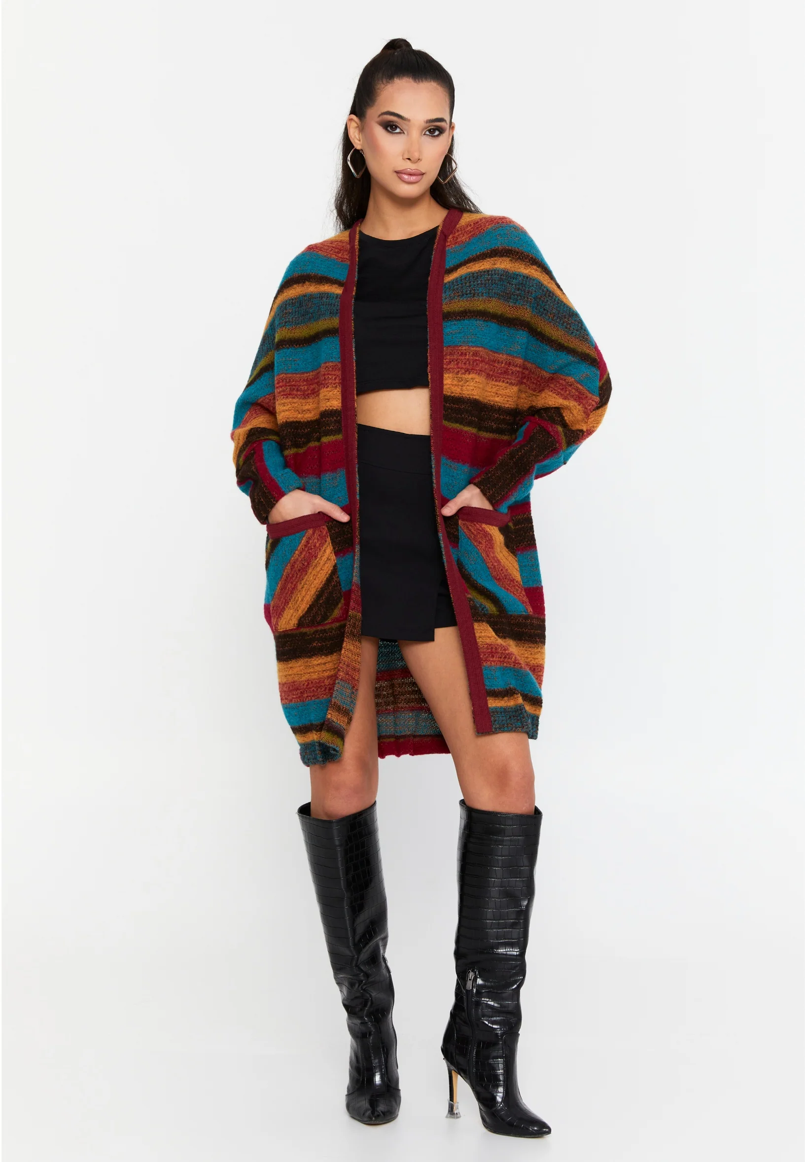 Long Sleeve Wool Regular Cardigan esl-dante - Image 6