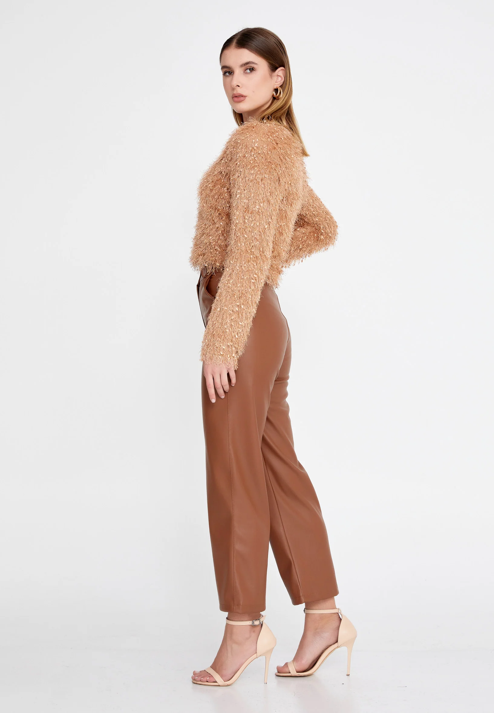 Long Sleeve Wool Solid Color Regular Sweater divdv412 - Image 12