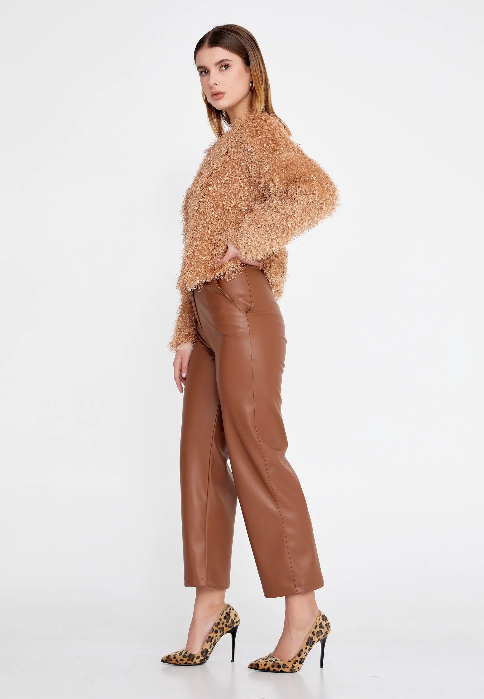 Long Sleeve Wool Solid Color Regular Sweater divzec2628 - Image 3