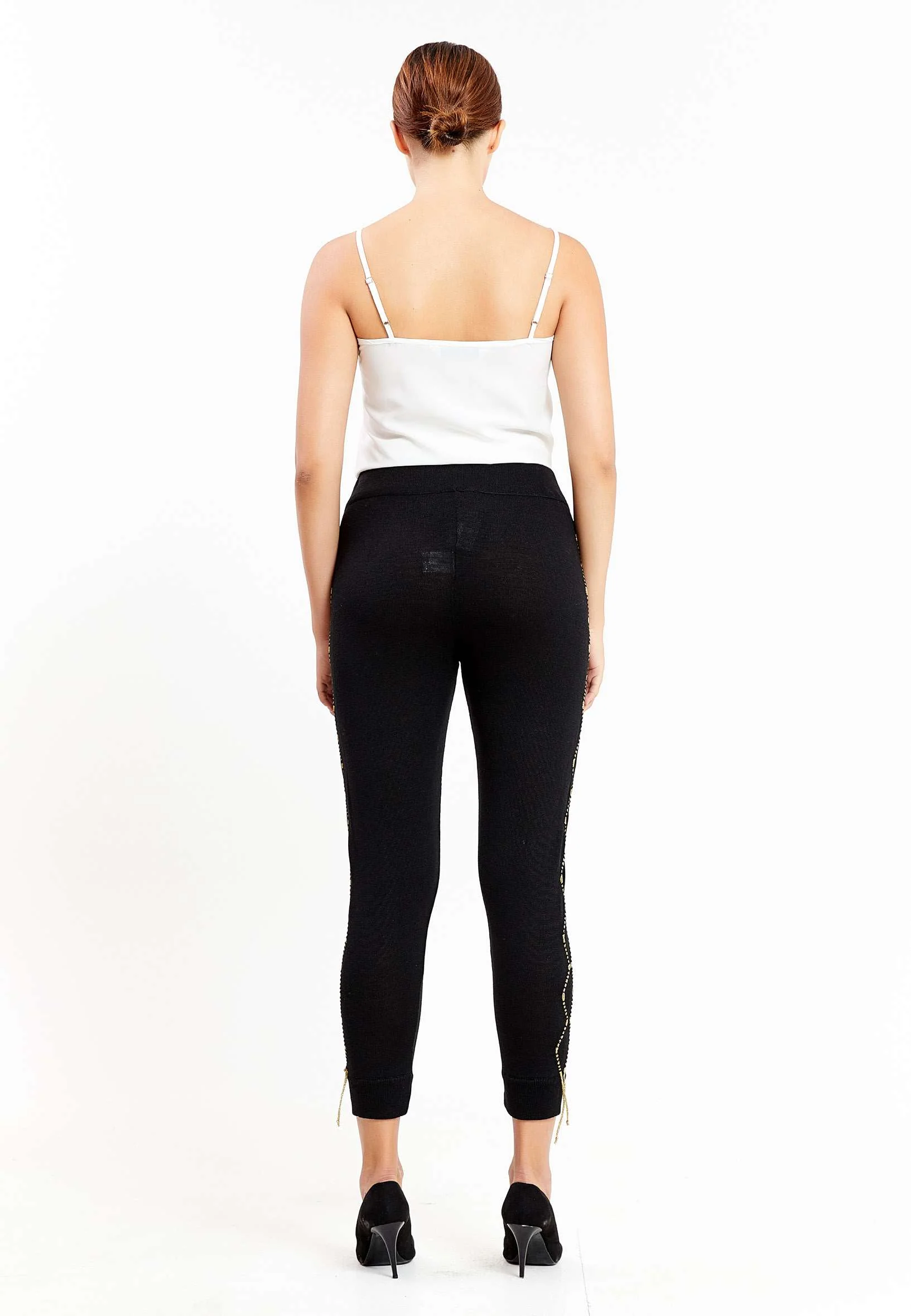 Lycra Solid Color Regular Leggings kmy90303 - Image 3