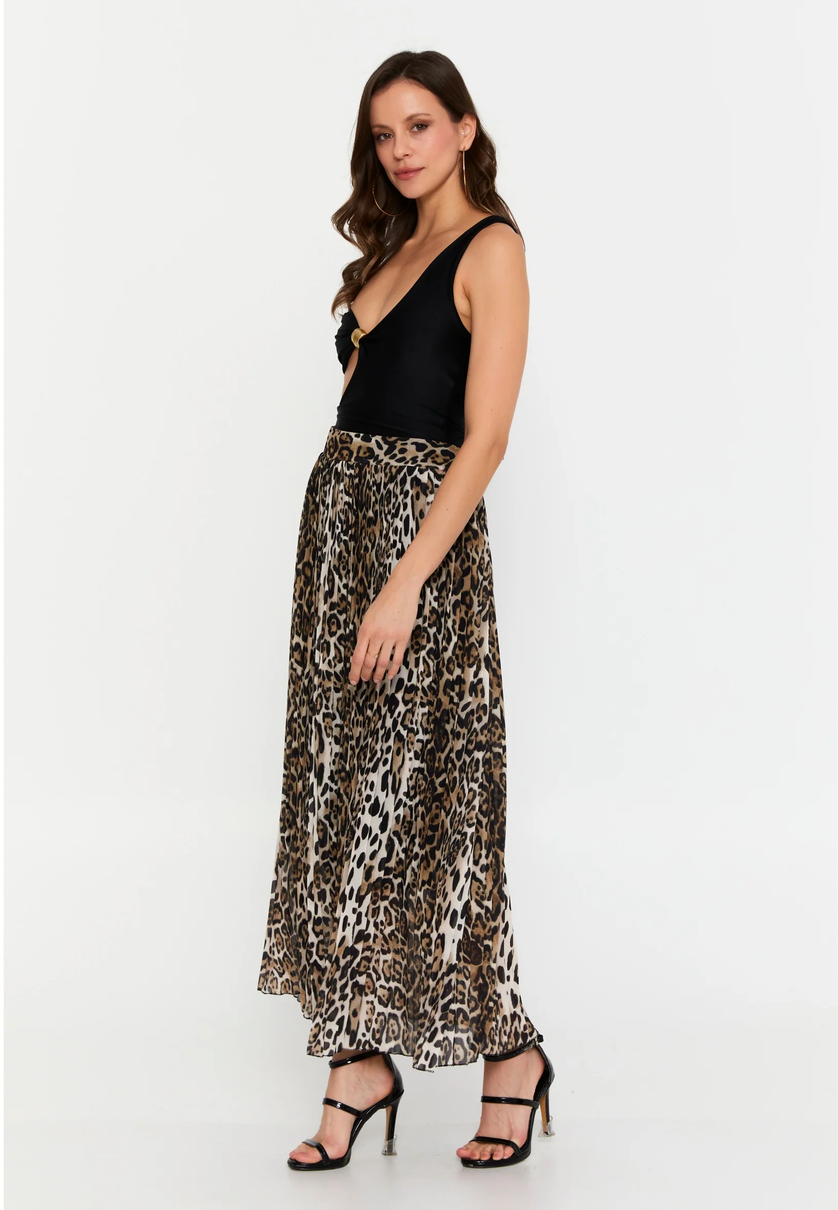 Maxi Animal Print Regular Skirt esldw58leopa - Image 3