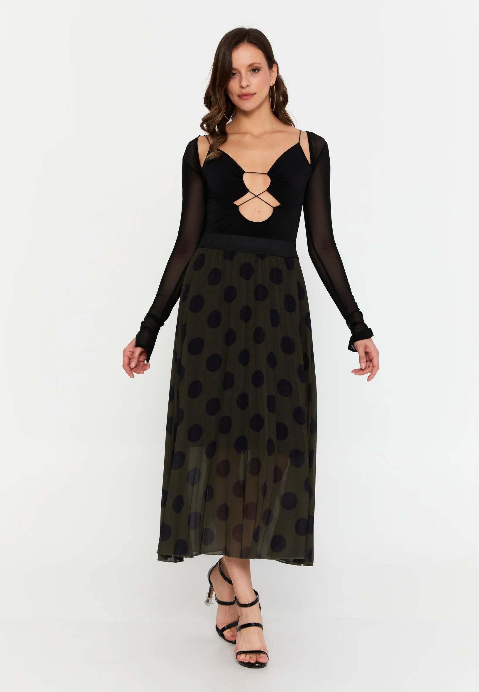 Maxi Geometric Regular Skirt esldw66 - Image 13