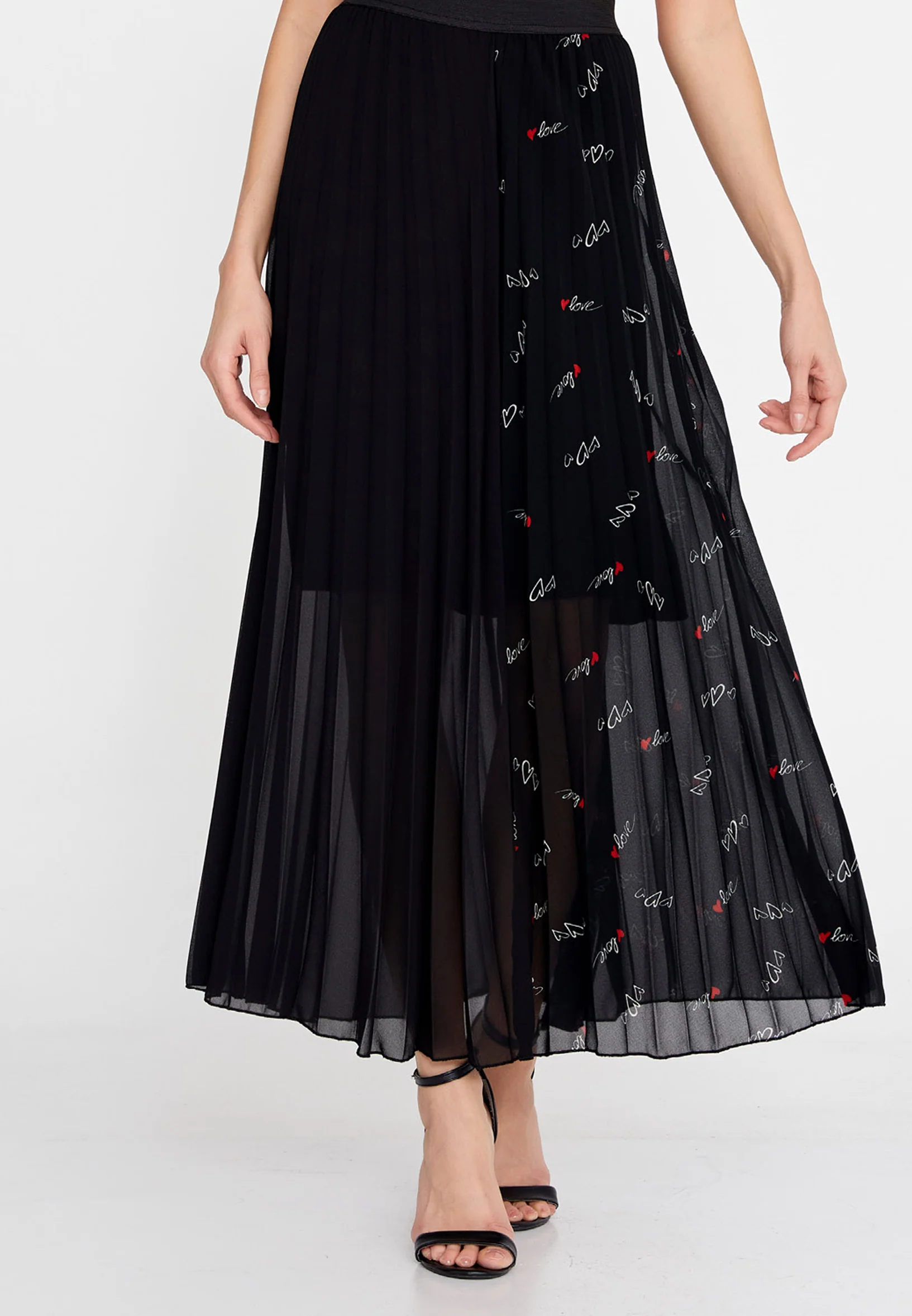 Maxi Printed Regular Skirt sea6436