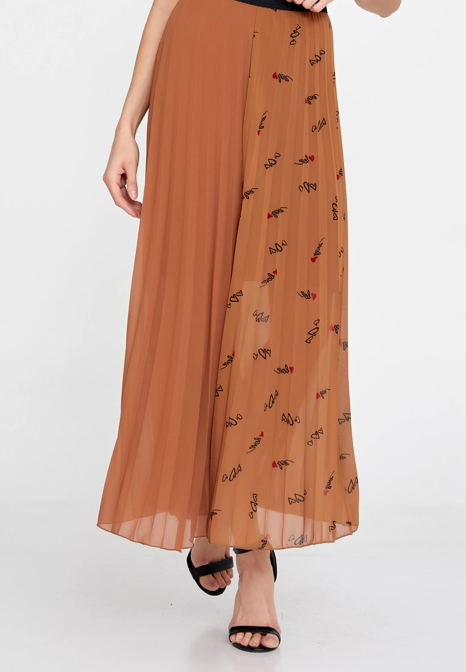 Maxi Printed Regular Skirt sea6436 - Image 5