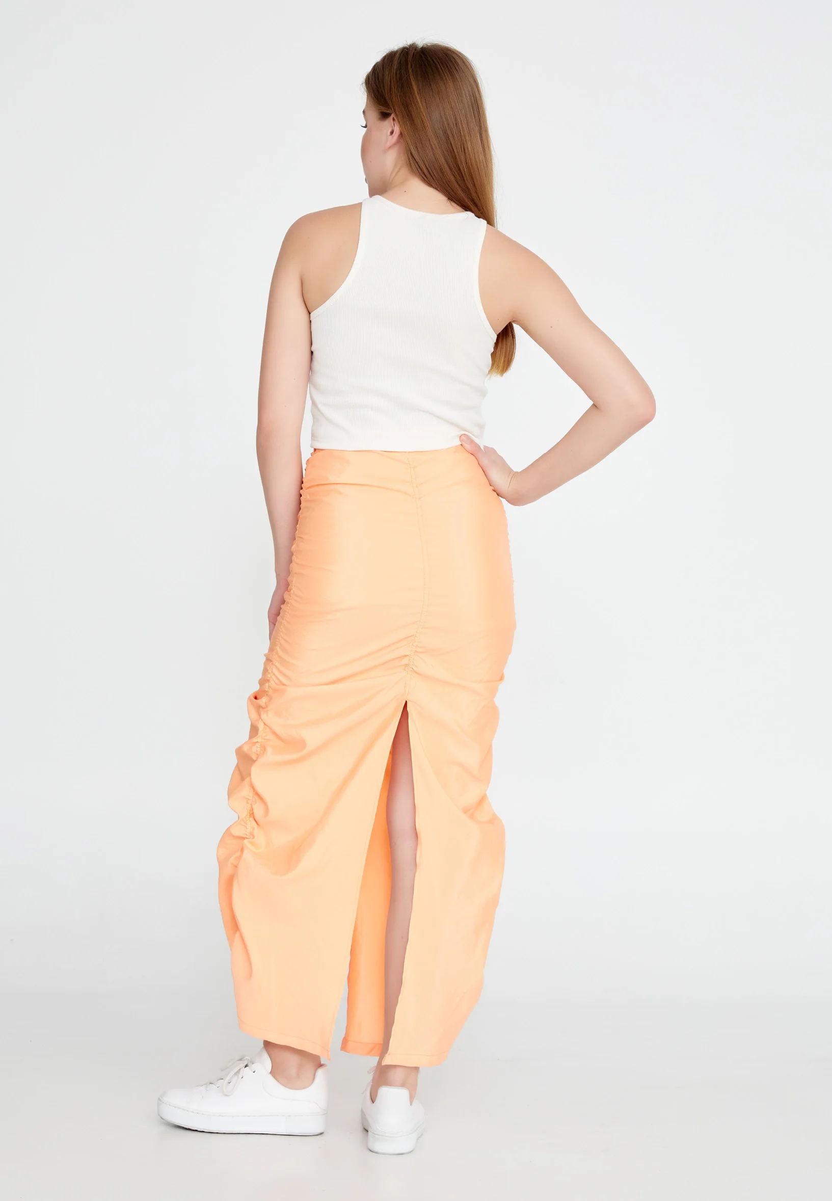 Maxi Solid Color Regular Skirt ber23y3115 - Image 11