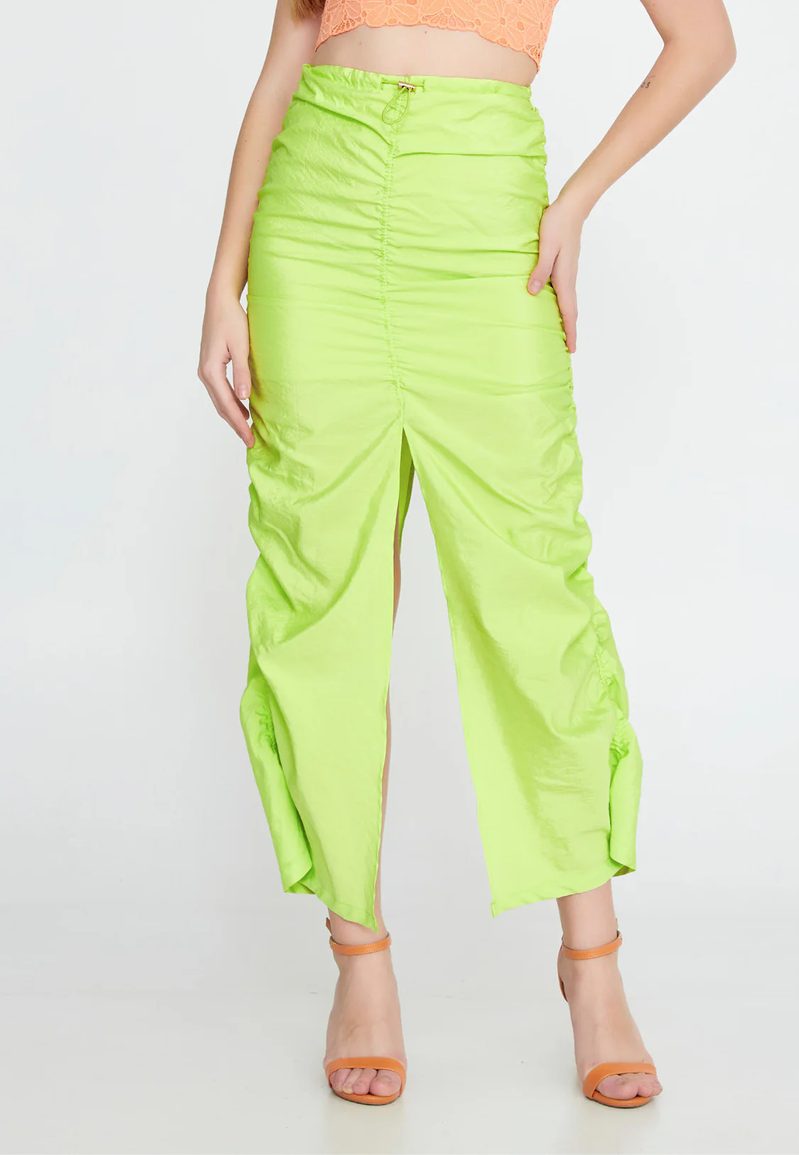 Maxi Solid Color Regular Skirt ber23y3115 - Image 5