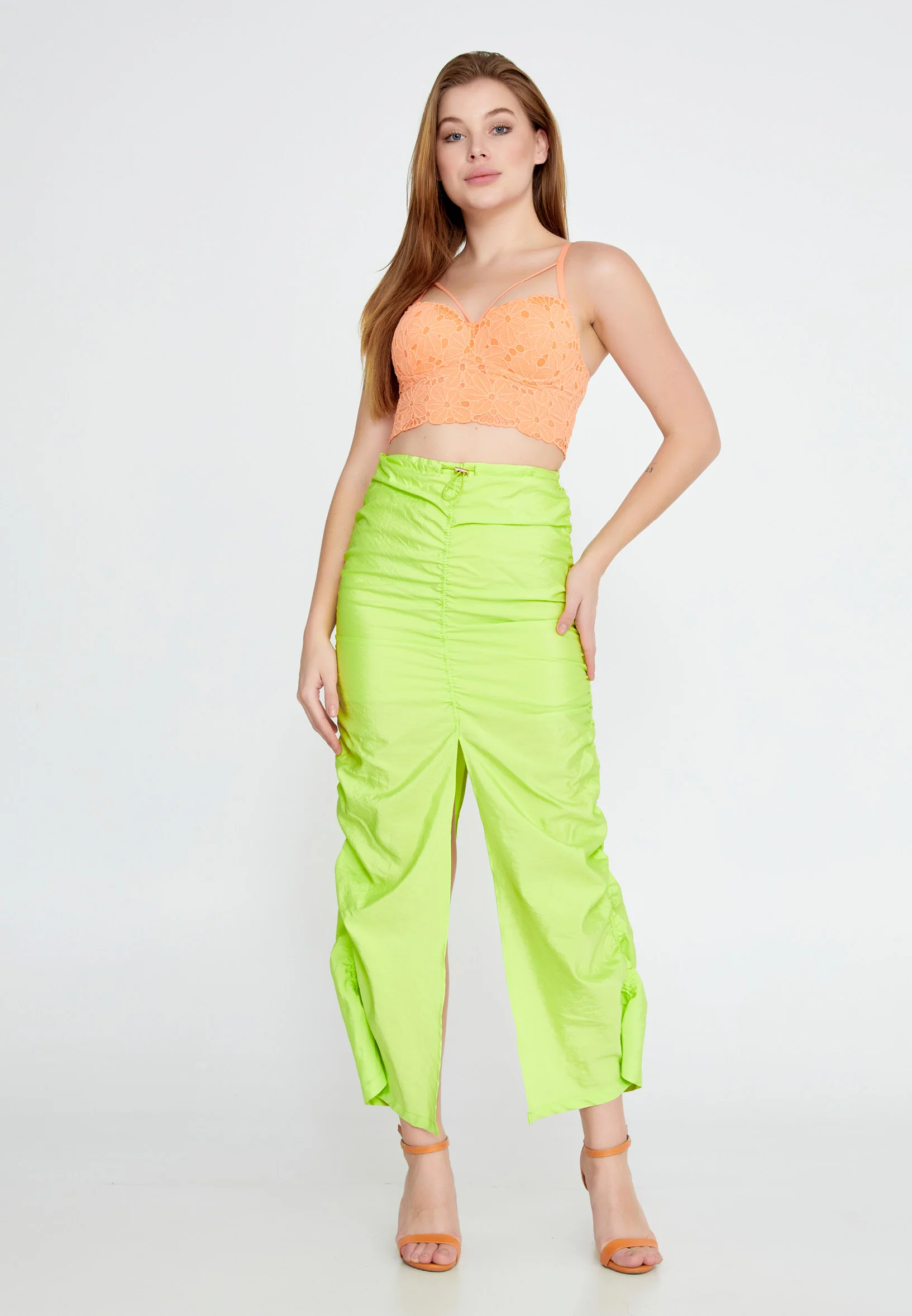 Maxi Solid Color Regular Skirt ber23y3115 - Image 6