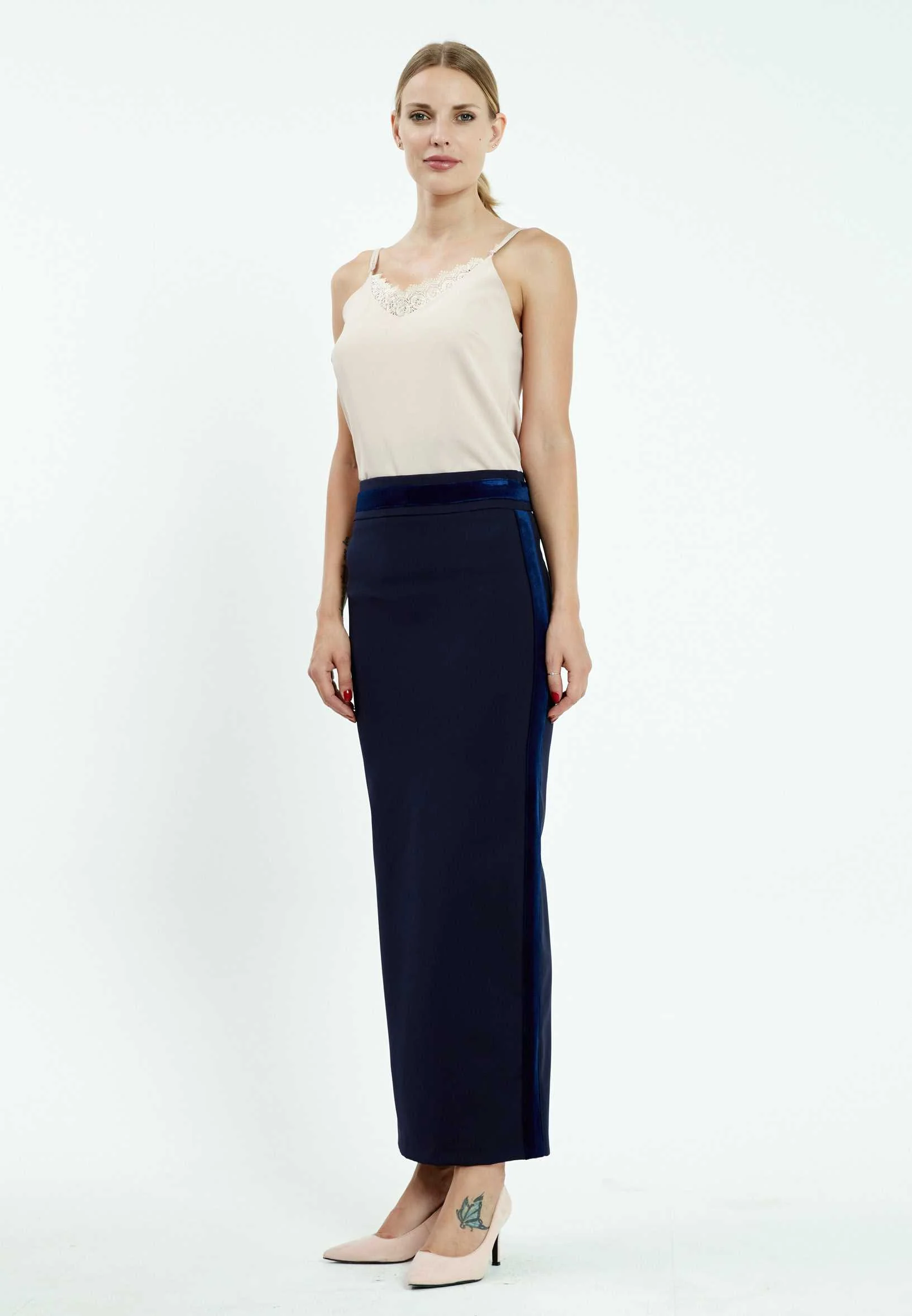 Maxi Solid Color Regular Skirt bov1955 - Image 8