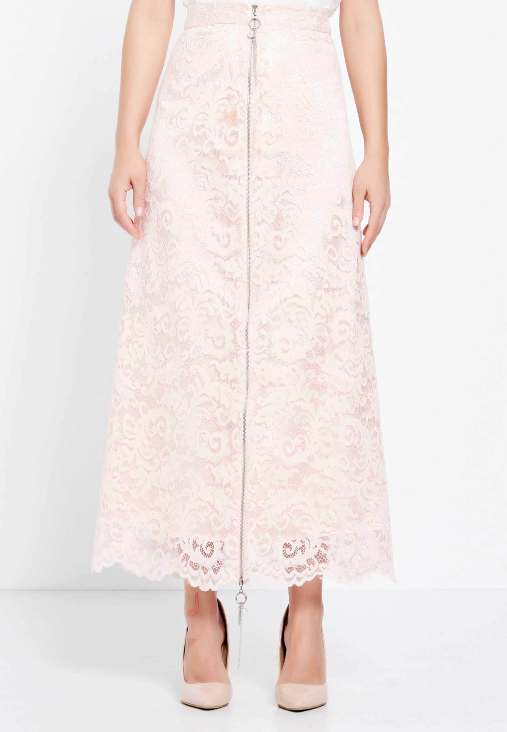 Maxi Solid Color Regular Skirt huk3115