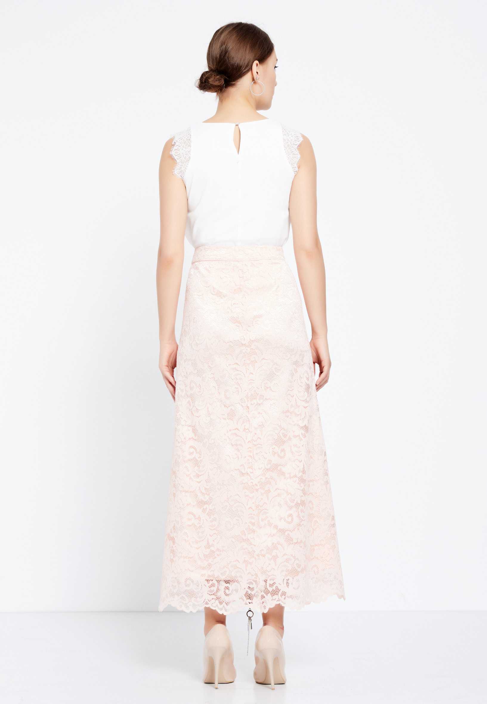 Maxi Solid Color Regular Skirt huk3115 - Image 3
