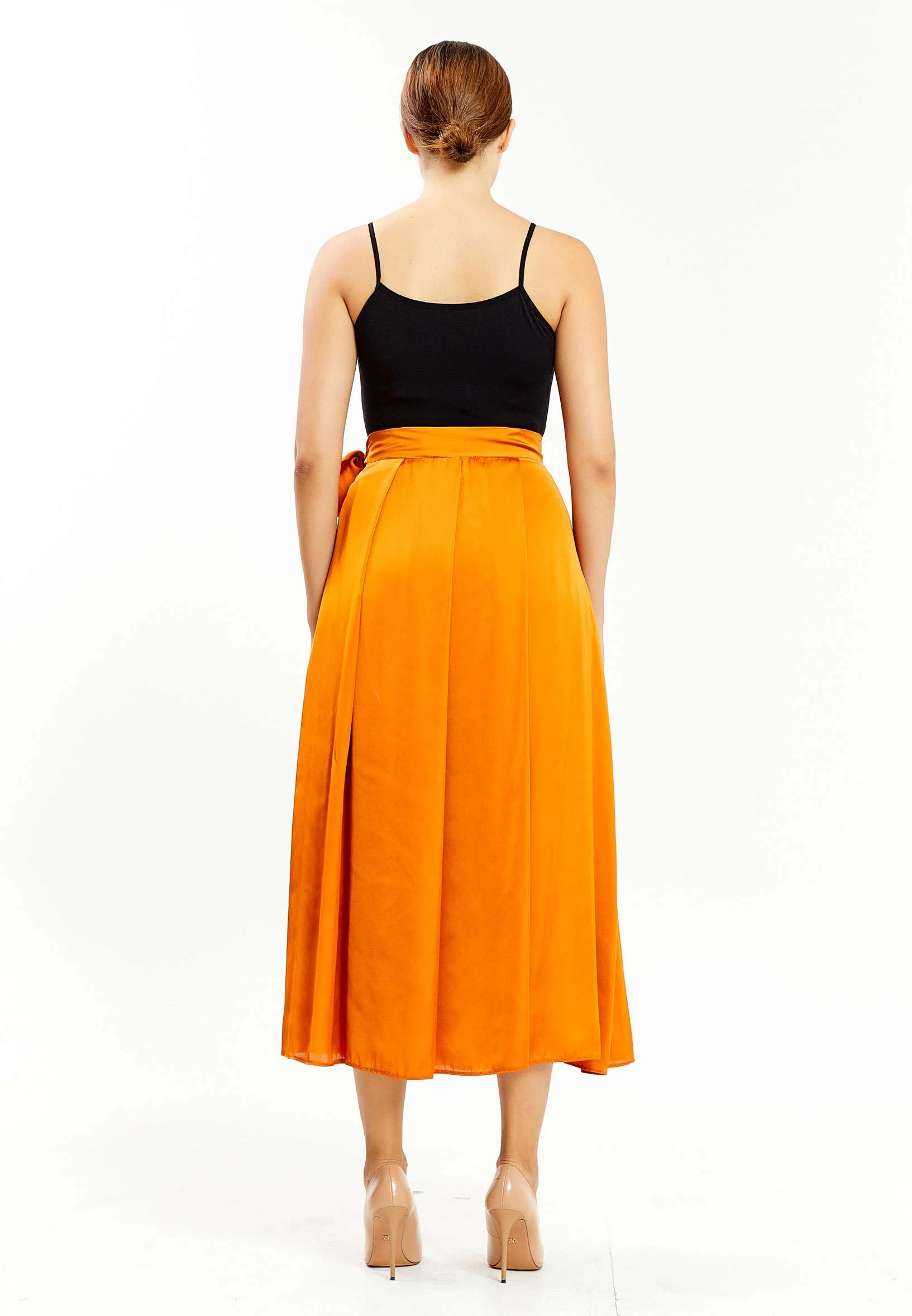 Maxi Solid Color Regular Skirt kmy30410 - Image 2