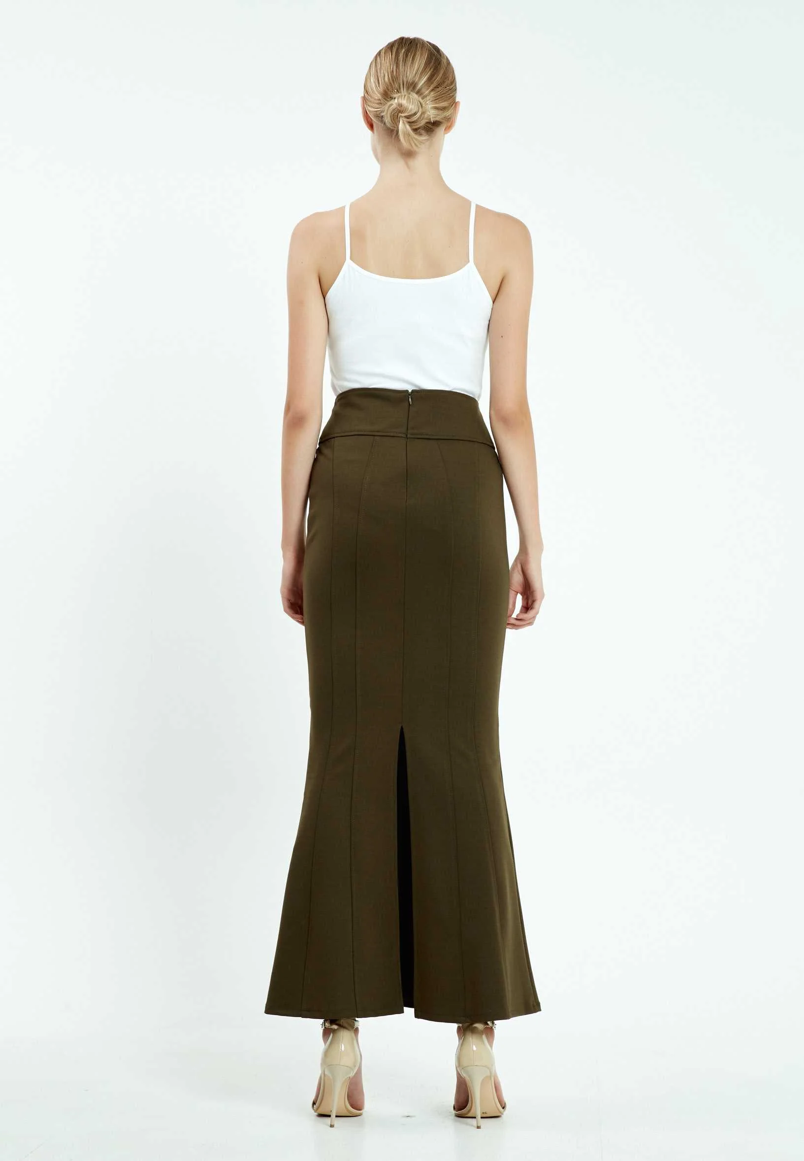 Maxi Solid Color Regular Skirt mis35112w - Image 2