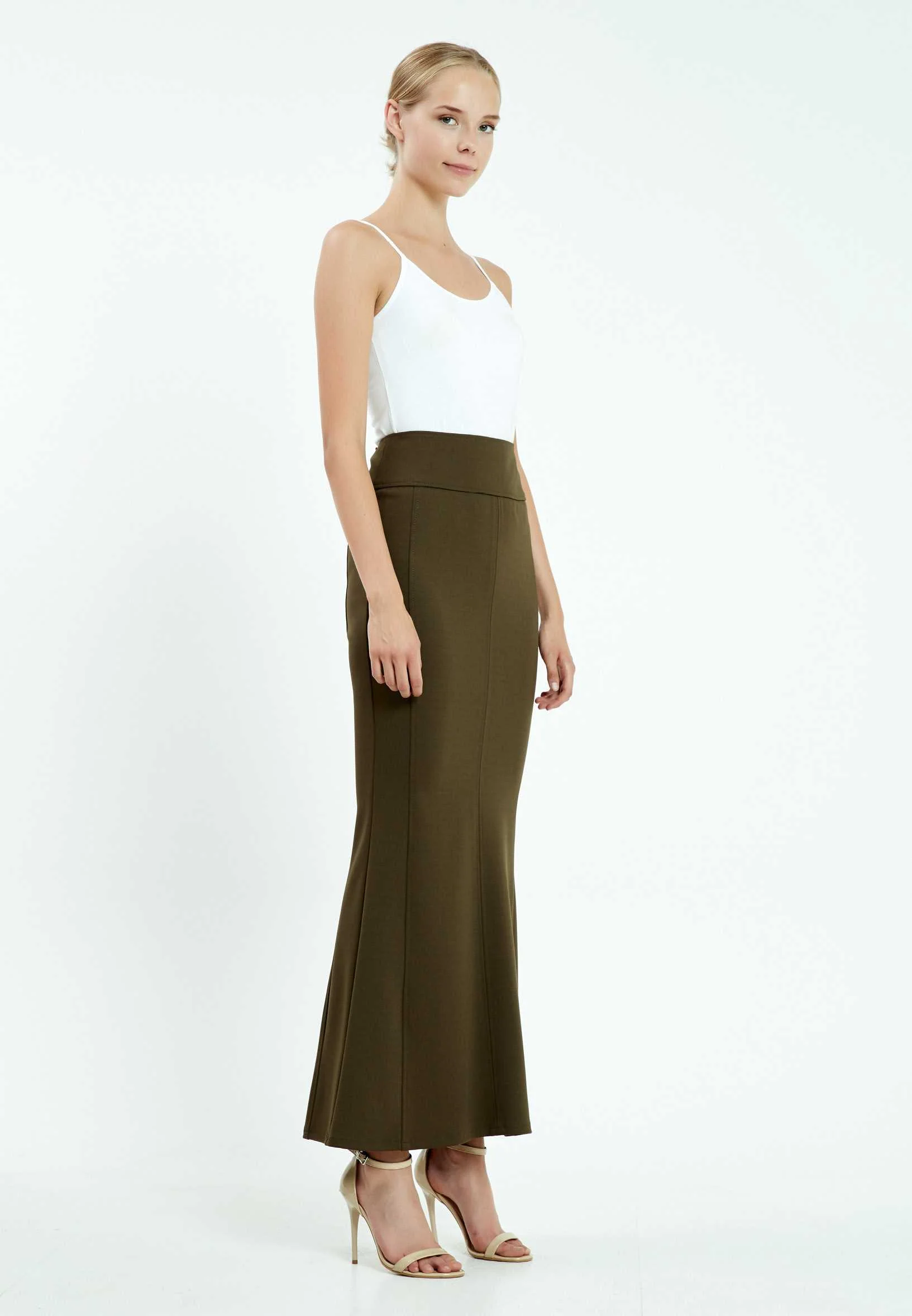 Maxi Solid Color Regular Skirt mis35112w - Image 3