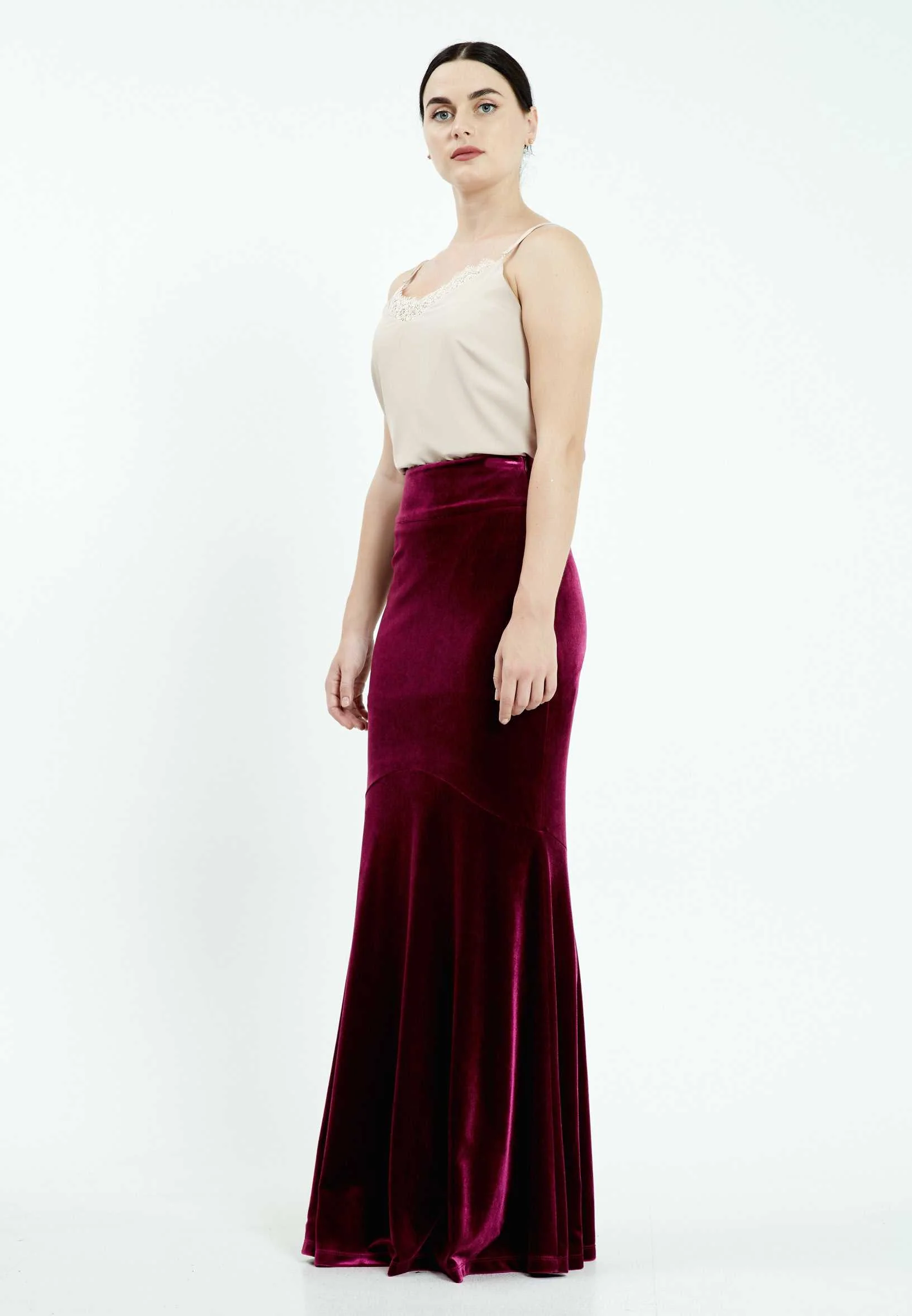 Maxi Solid Color Regular Skirt mis37209 - Image 3