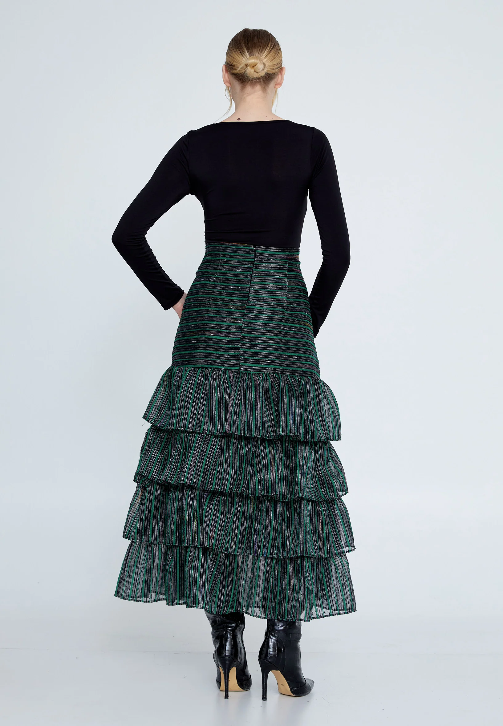 Maxi Striped Regular Skirt ber23k3113 - Image 6