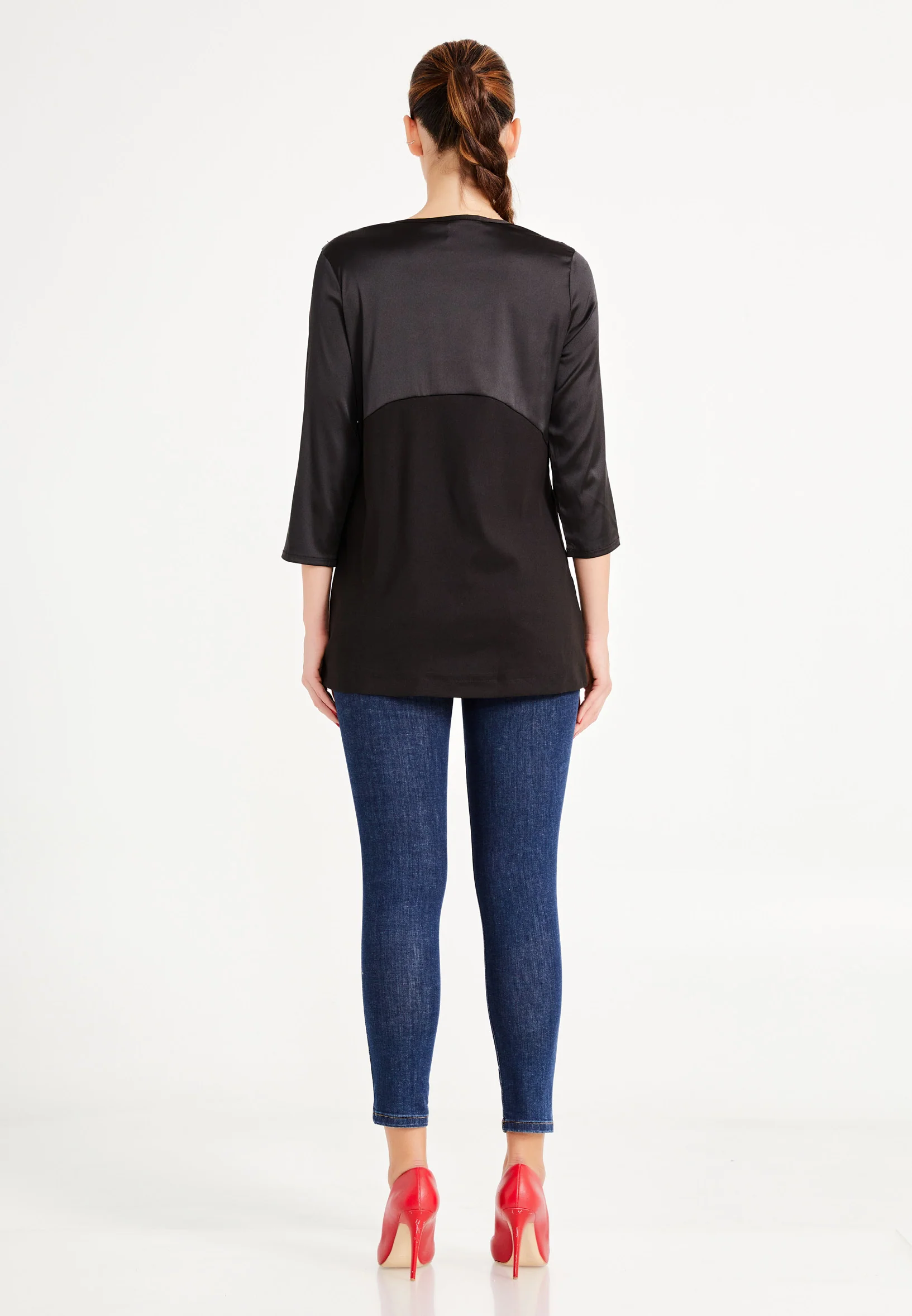 Mid-Length Animal Print Regular Blouse ser21342 - Image 4