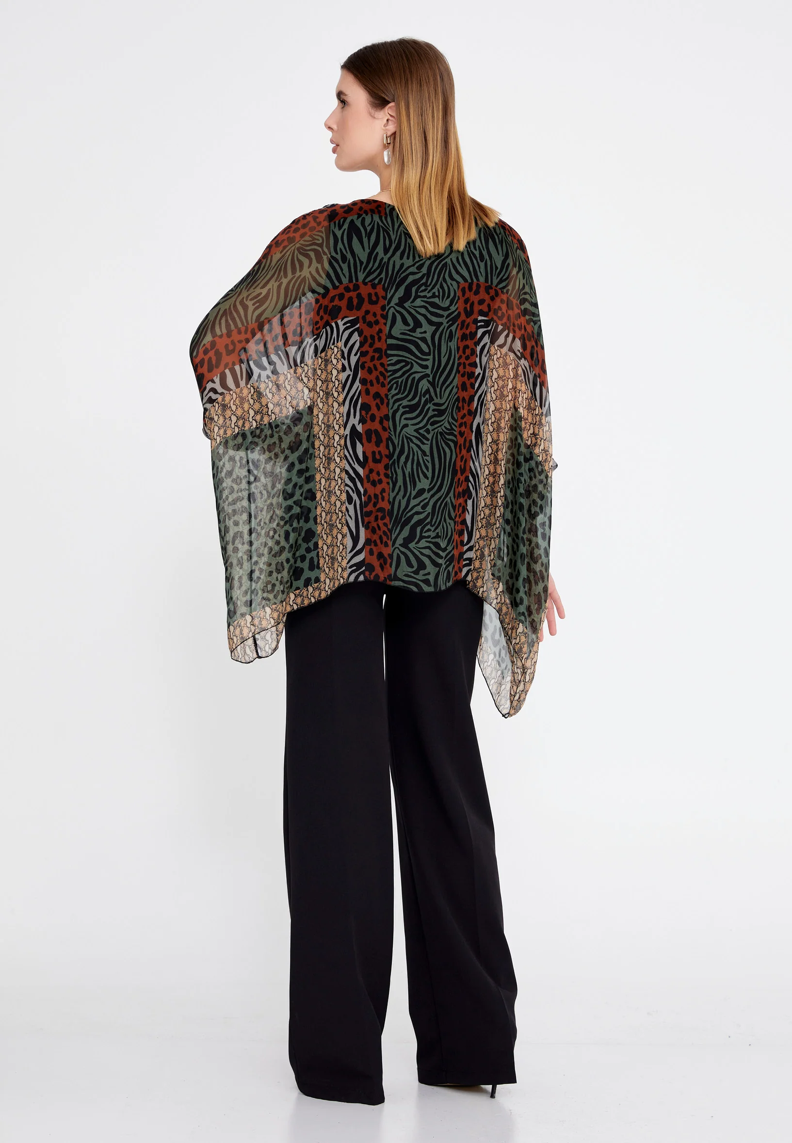 Mid-Length Floral Regular Blouse esl3473 - Image 6