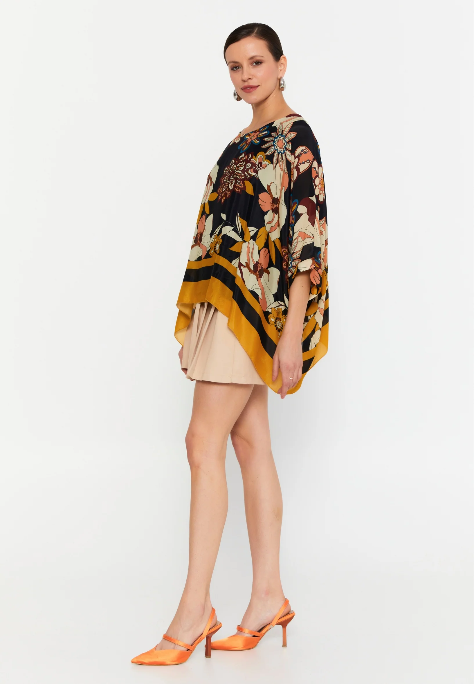 Mid-Length Floral Regular Blouse esl5486 - Image 3