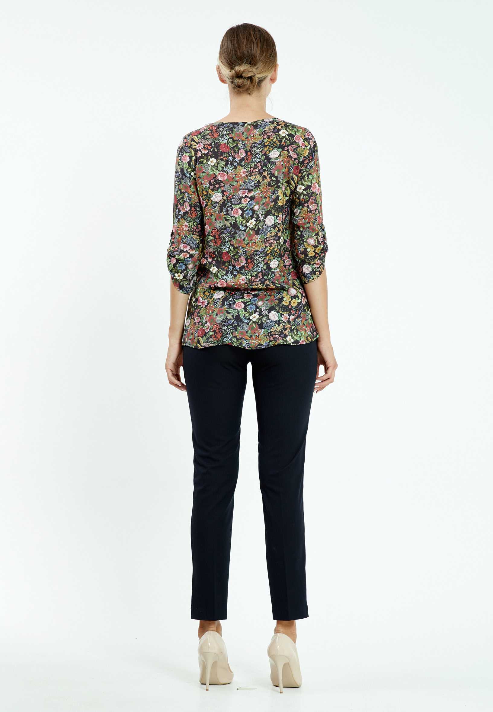 Mid-Length Floral Regular Blouse mis27310 - Image 3