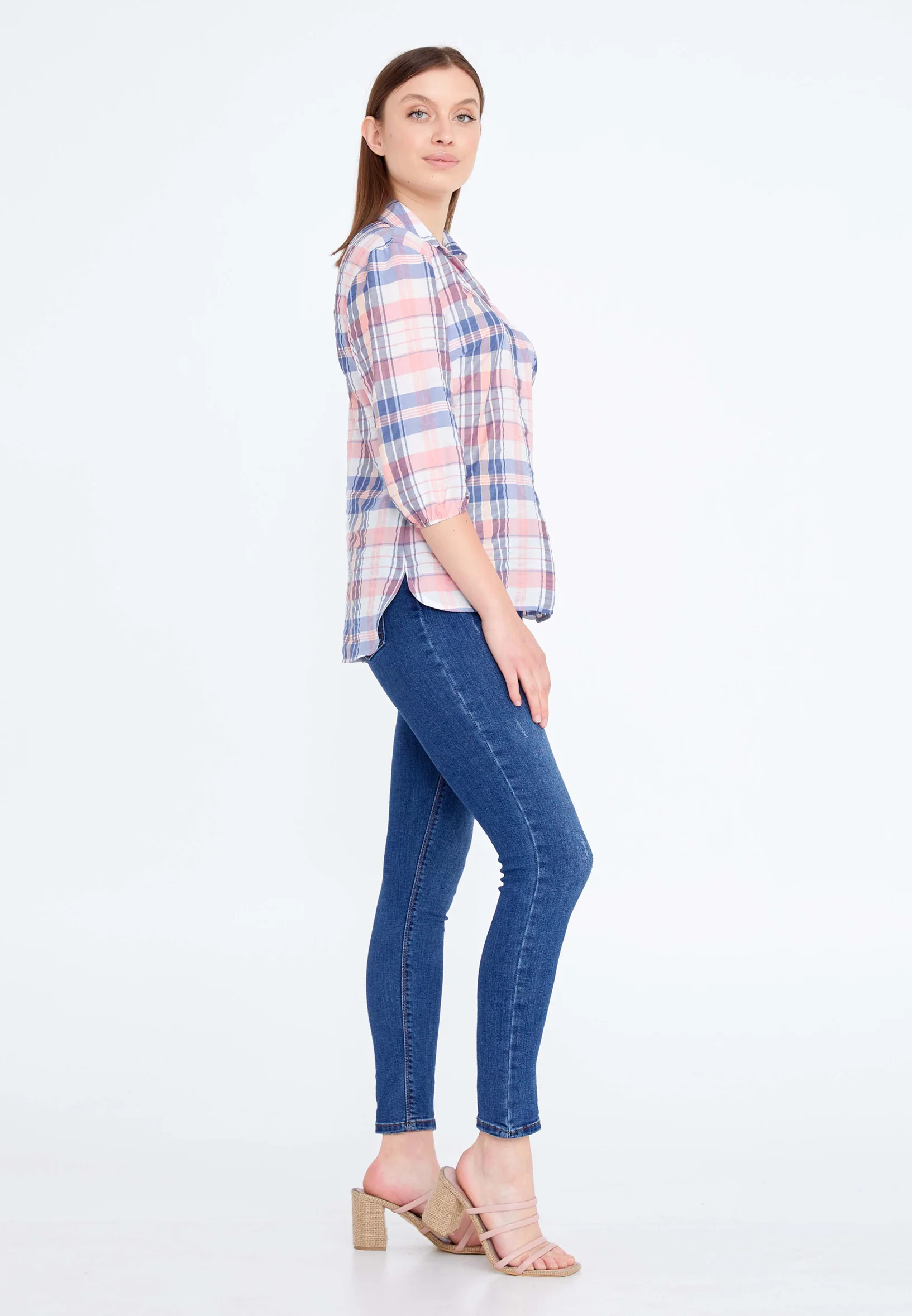 Mid-Length Geometric Regular Shirt qml-qb4 - Image 3