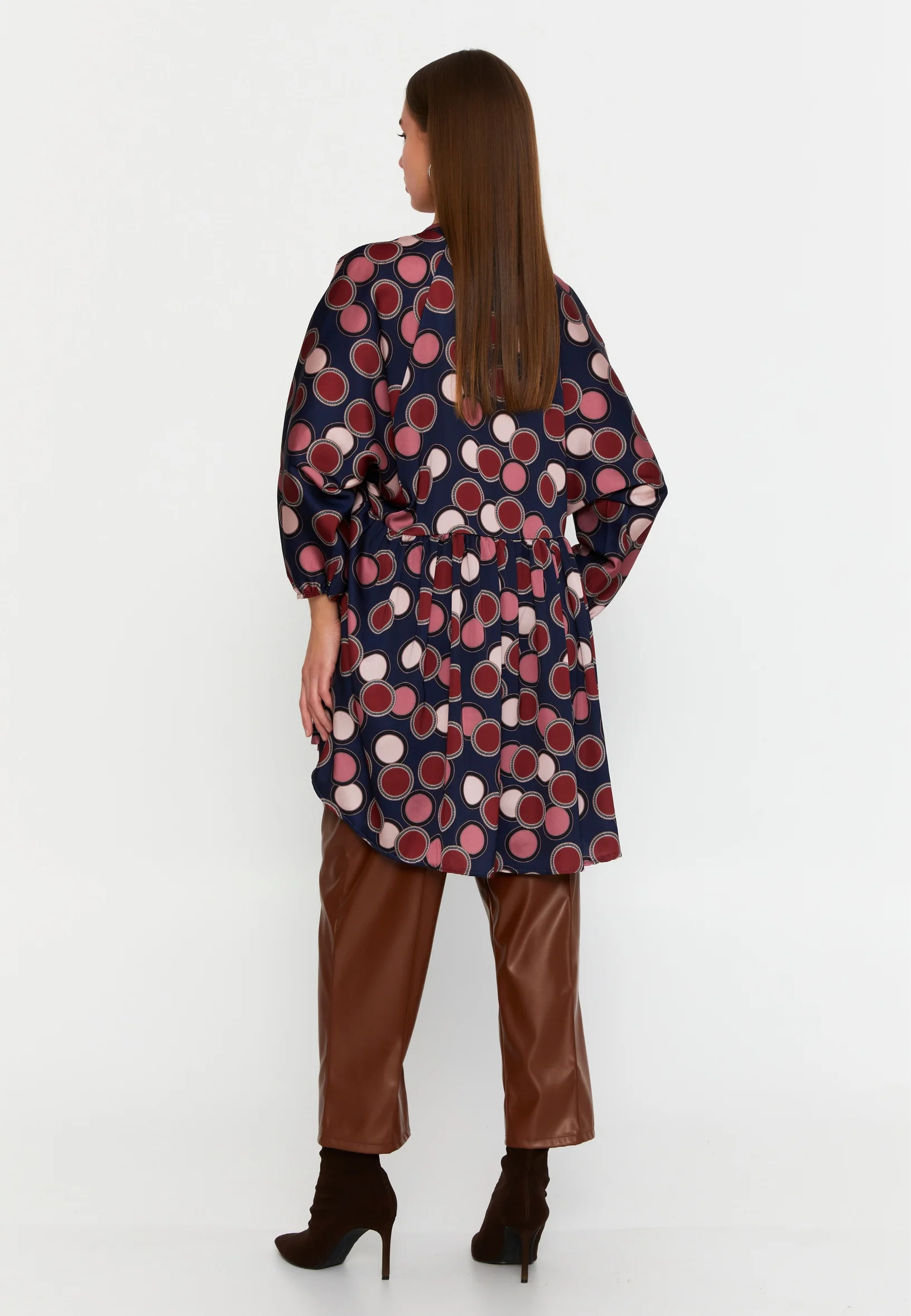Mid-Length Geometric Regular Tunic esldw56 - Image 11