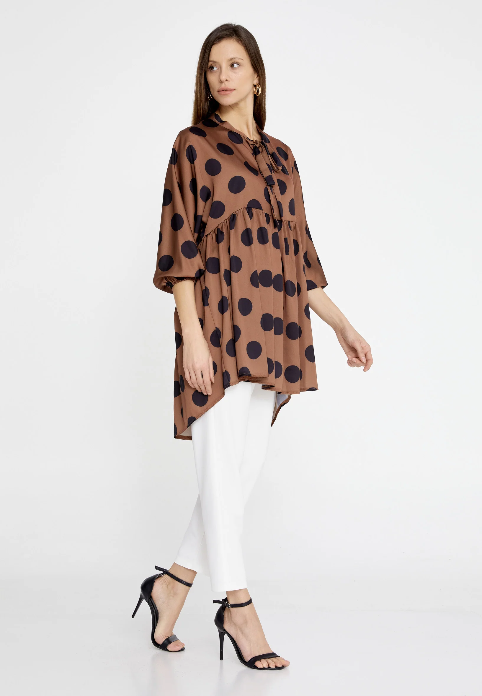 Mid-Length Geometric Regular Tunic esldw56pois - Image 8