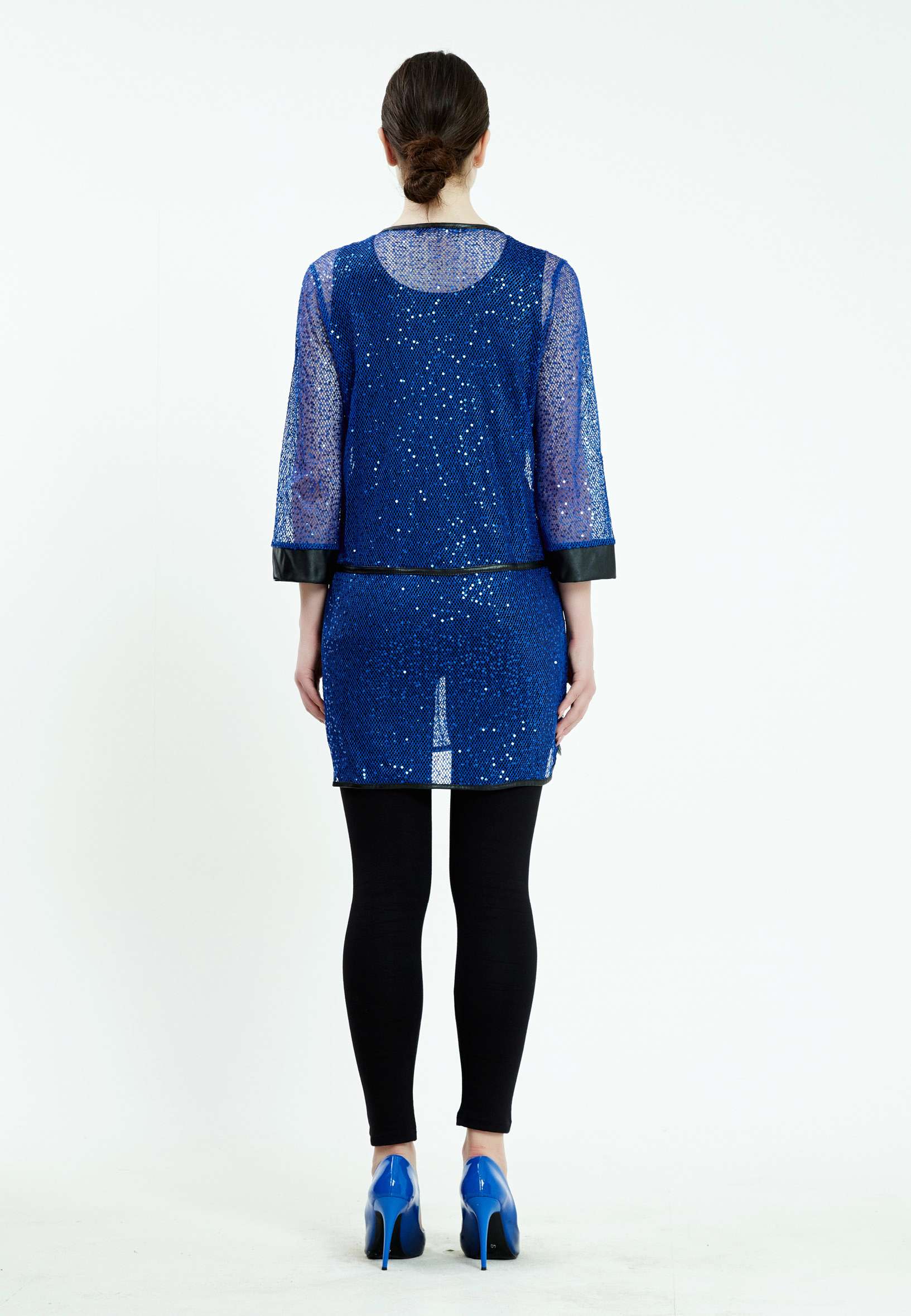 Mid-Length Lace Solid Color Regular Two-Piece Outfit ser21483 - Image 3