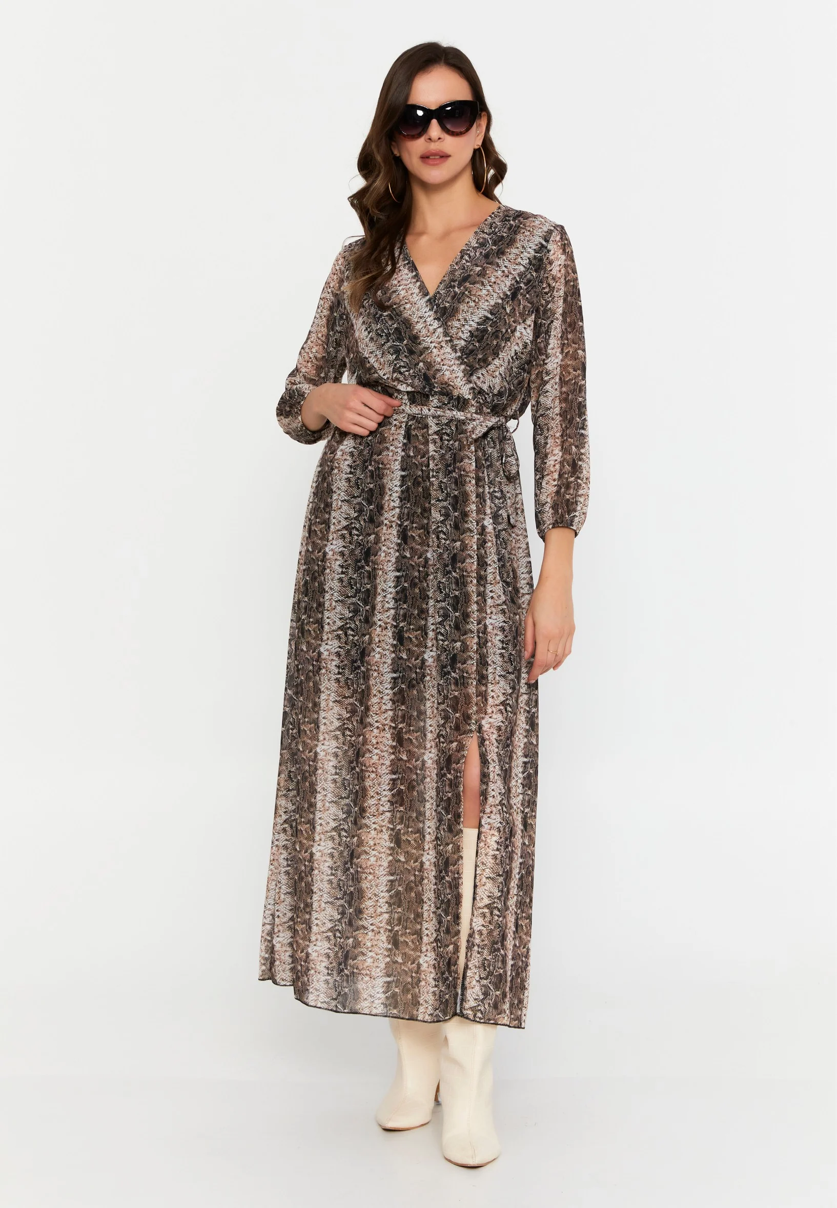 Mid-Length Maxi Chiffon Column Regular Casual Dress clf15391 - Image 13