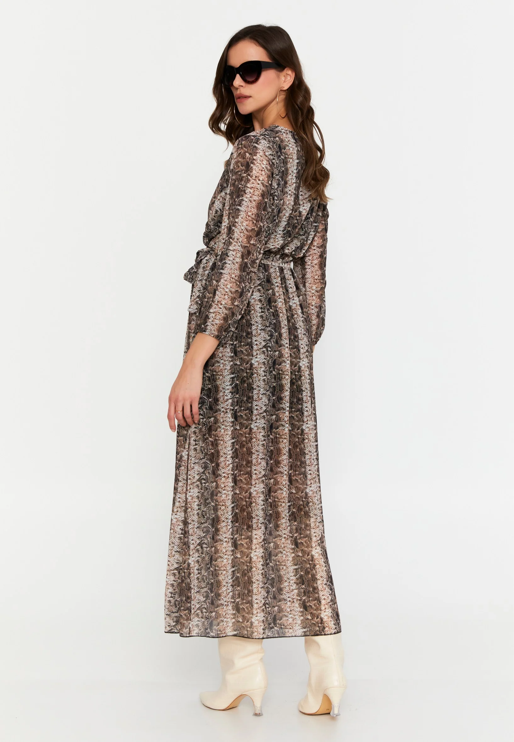 Mid-Length Maxi Chiffon Column Regular Casual Dress clf15391 - Image 14