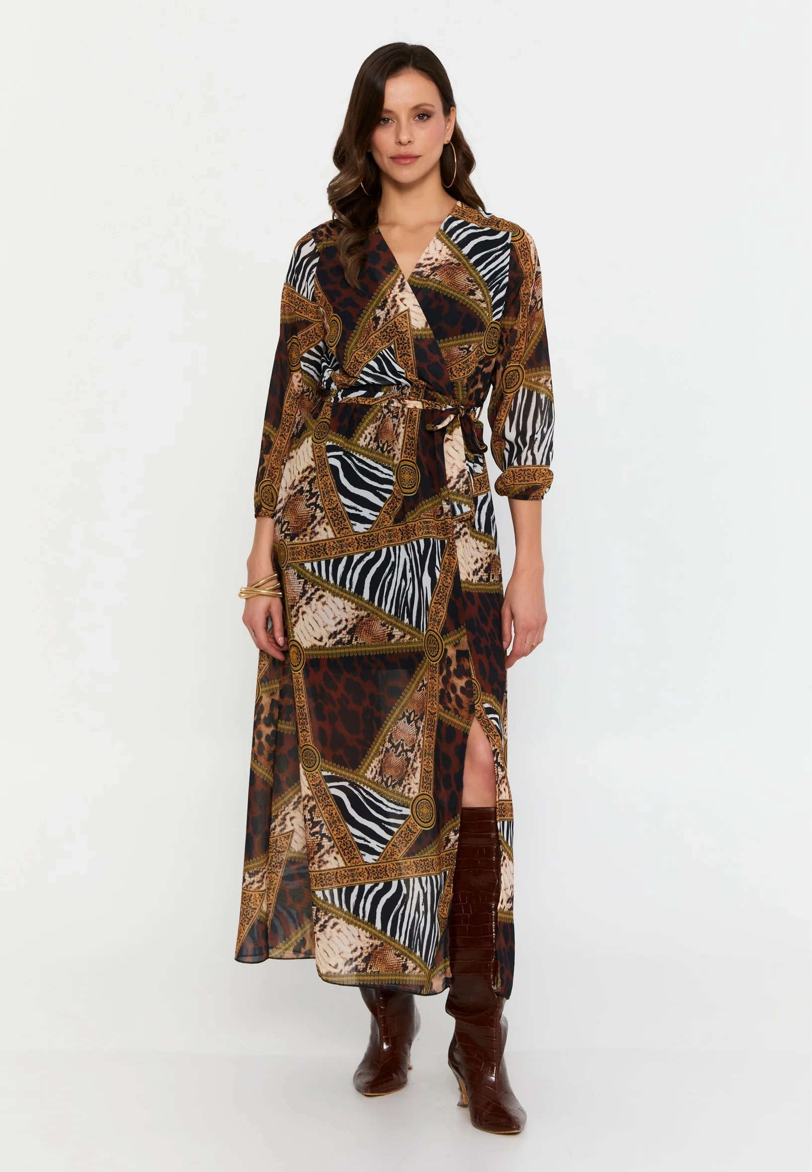 Mid-Length Maxi Chiffon Column Regular Casual Dress clf15391 - Image 5