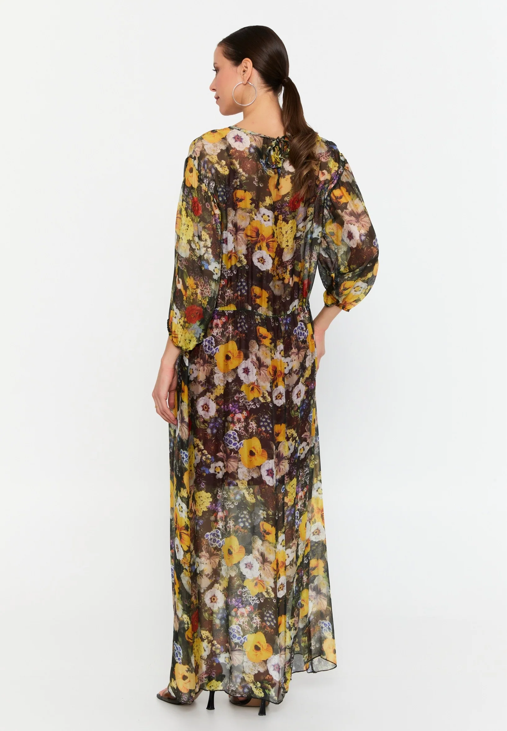 Mid-Length Maxi Chiffon Column Regular Casual Dress esl69490 - Image 10