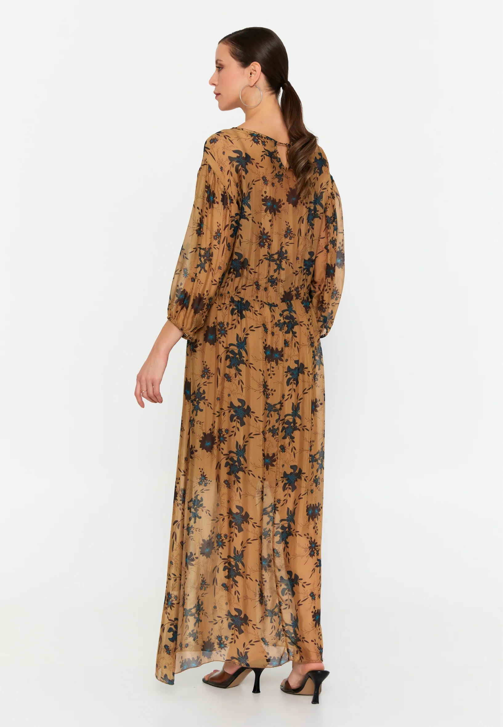 Mid-Length Maxi Chiffon Column Regular Casual Dress esl69490 - Image 2