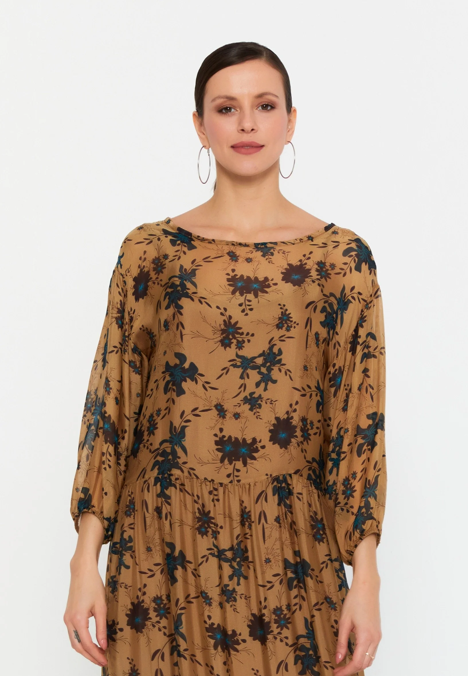 Mid-Length Maxi Chiffon Column Regular Casual Dress esl69490 - Image 4