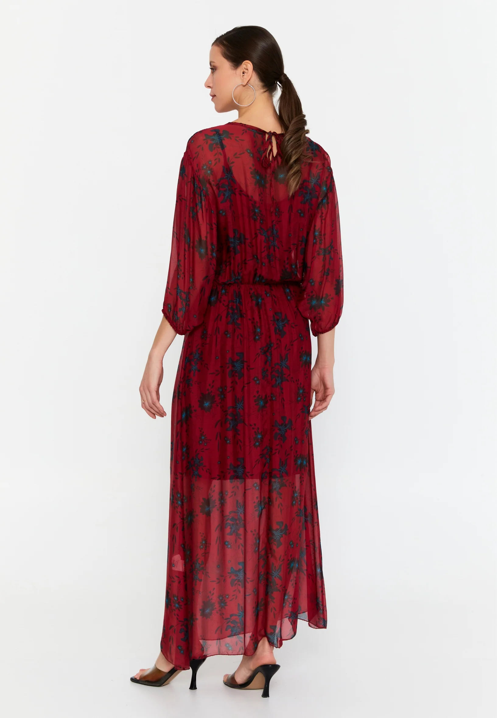 Mid-Length Maxi Chiffon Column Regular Casual Dress esl69490 - Image 6
