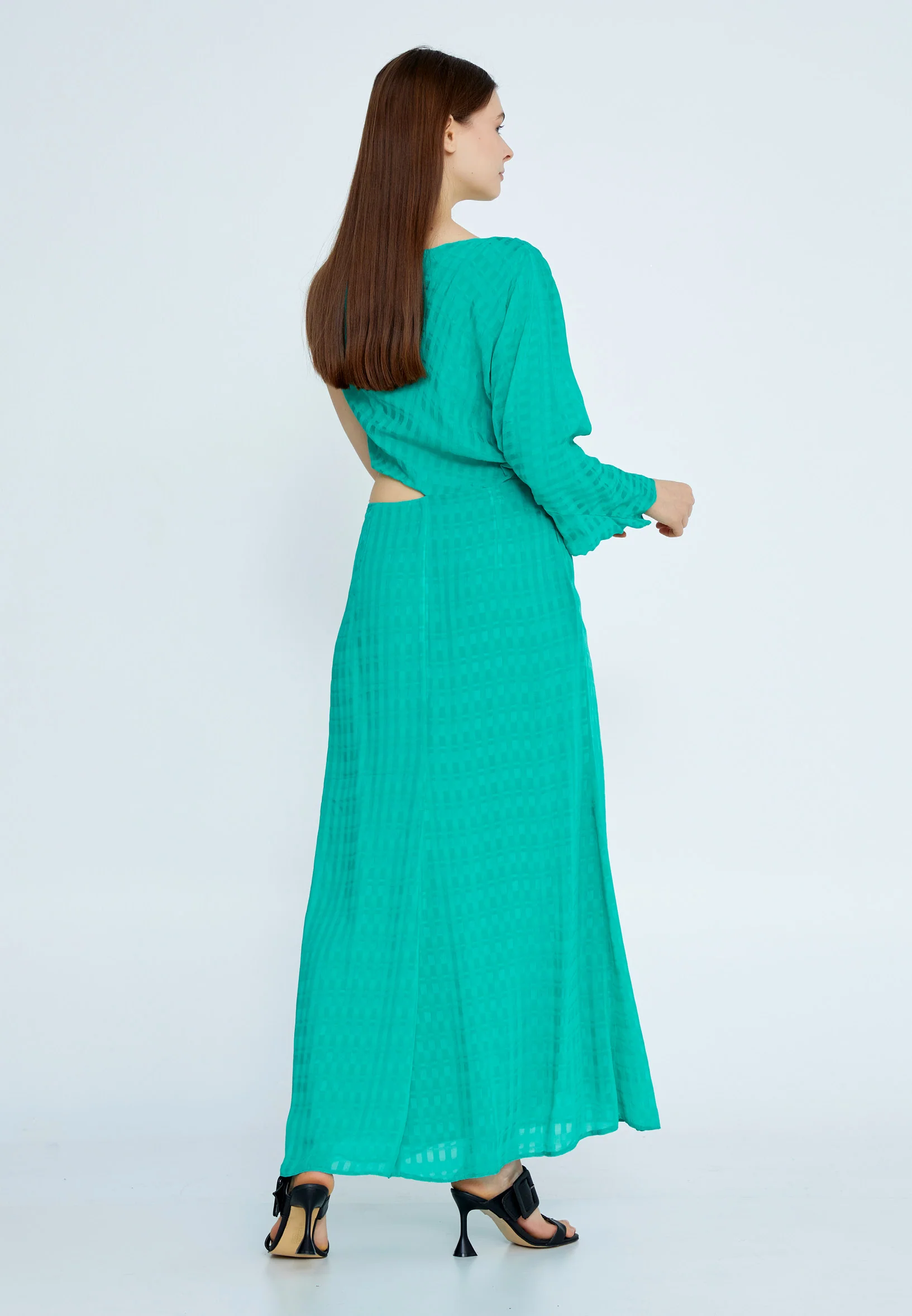Mid-Length Maxi Chiffon Column Regular Casual Dress kmy24y40443 - Image 6