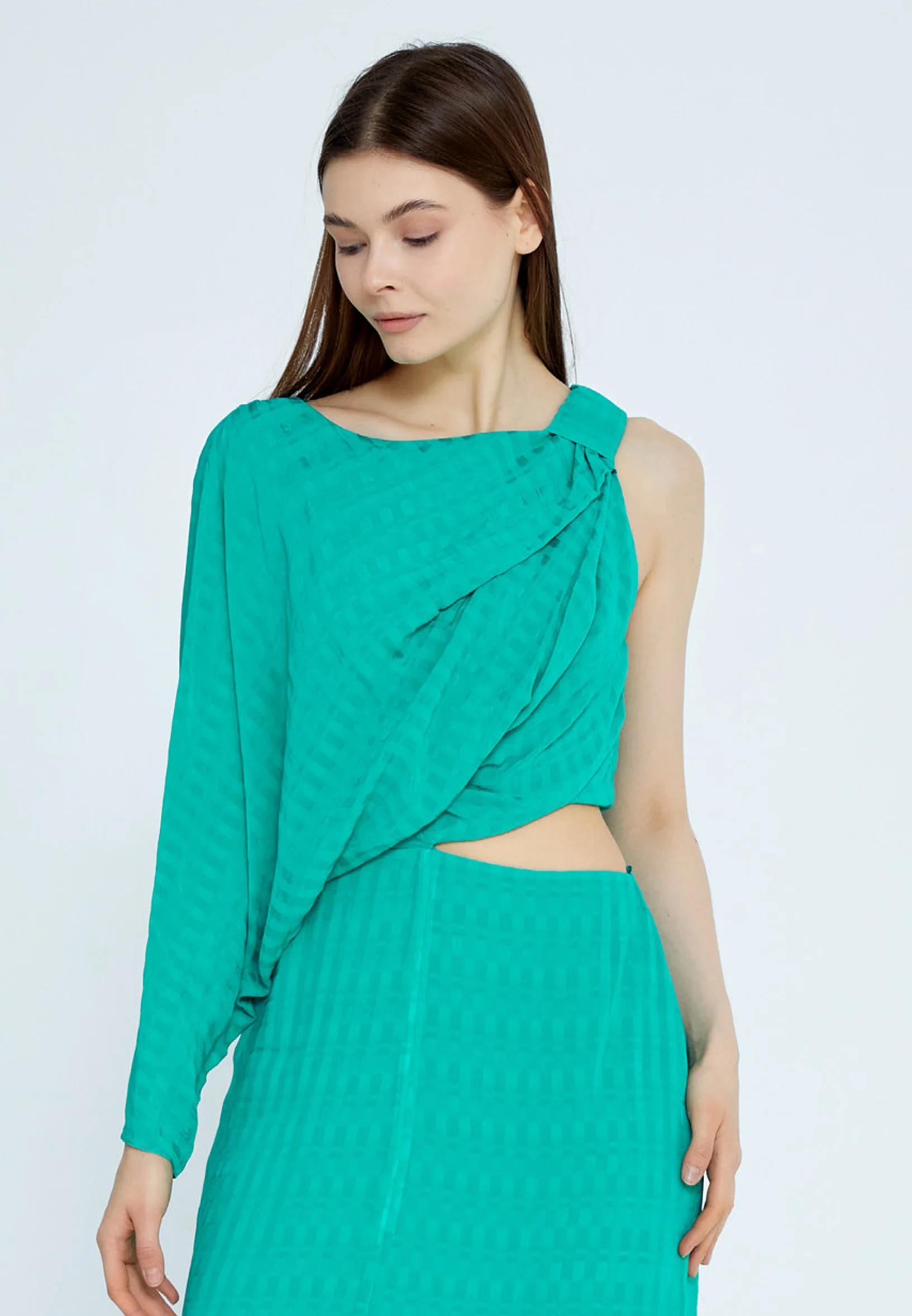 Mid-Length Maxi Chiffon Column Regular Casual Dress kmy24y40443 - Image 8