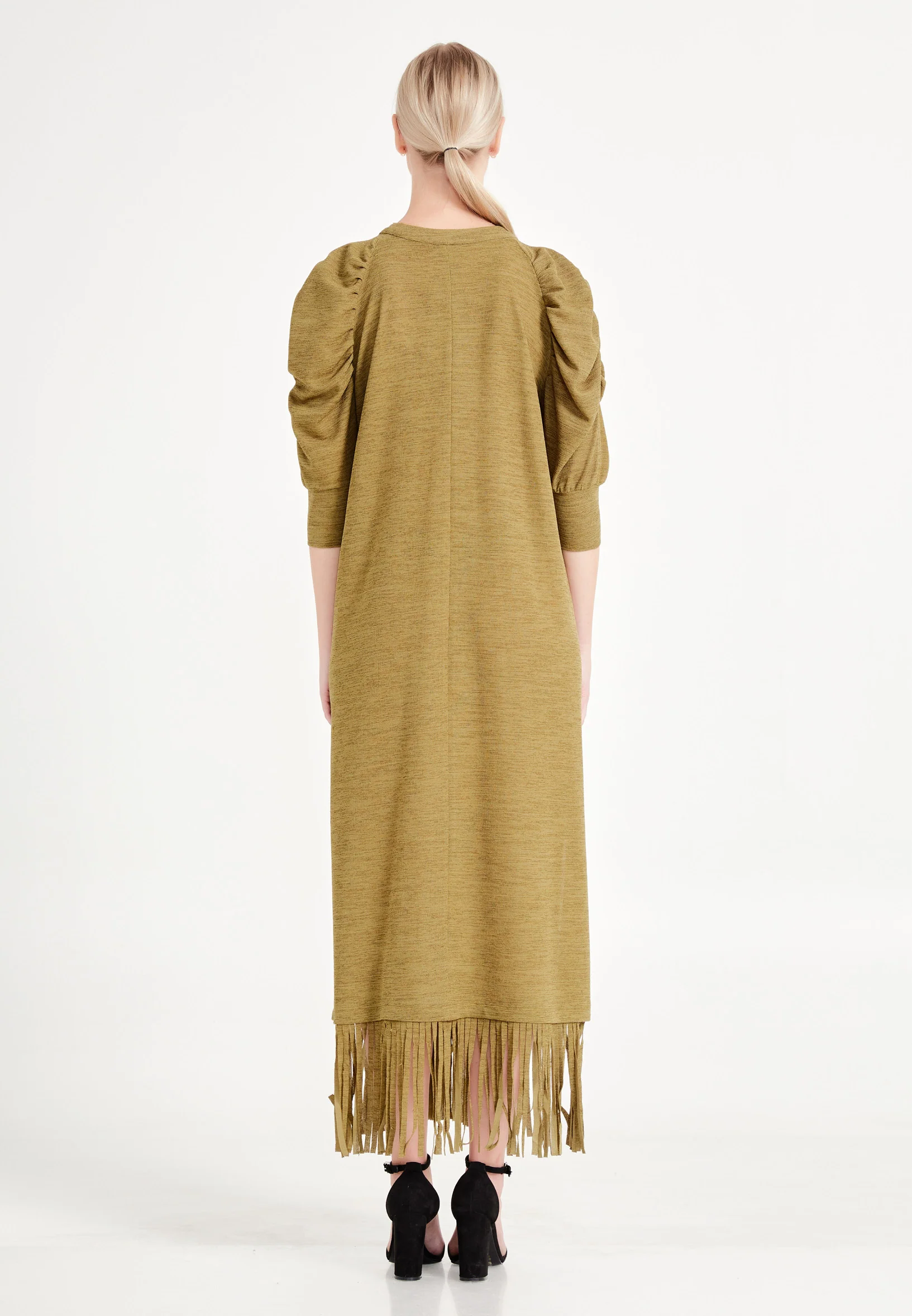 Mid-Length Maxi Lycra Column Regular Casual Dress ber20y5118 - Image 6