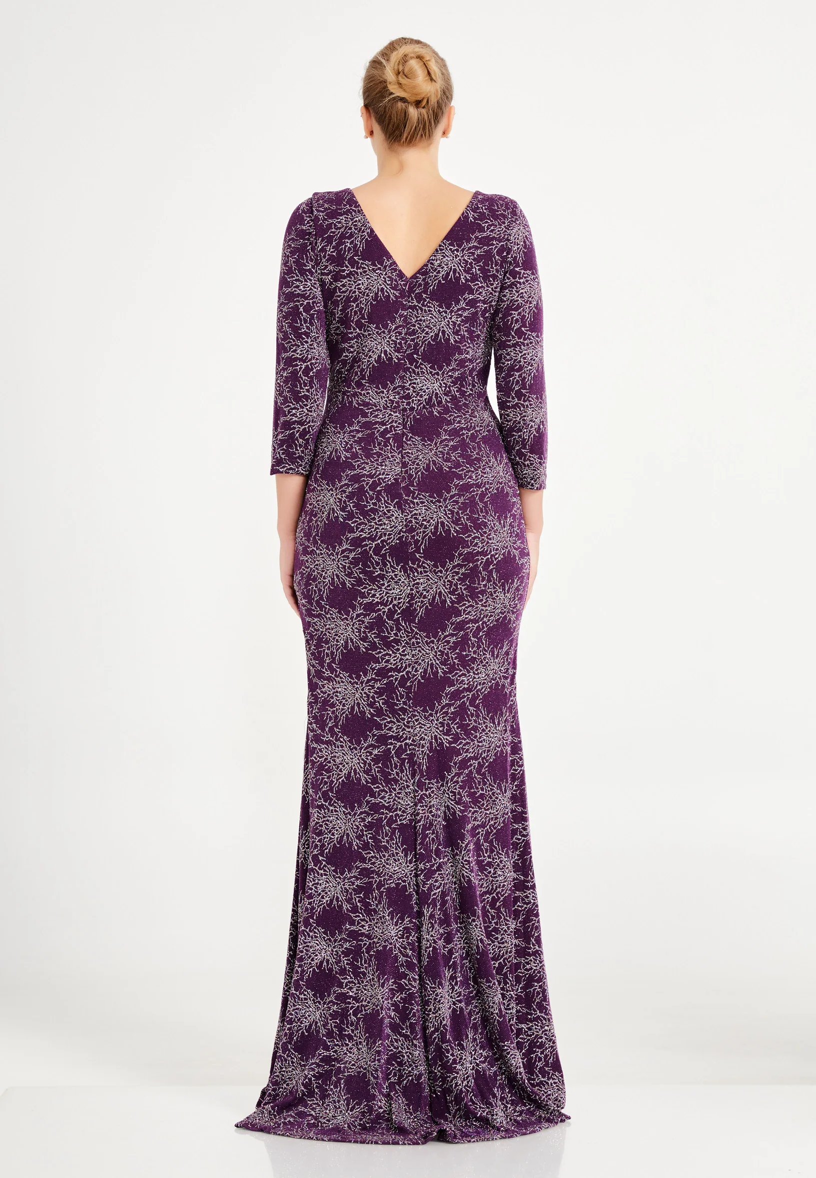 Mid-Length Maxi Lycra Mermaid Plus Size Wedding Guest Dress frc6455-b - Image 10