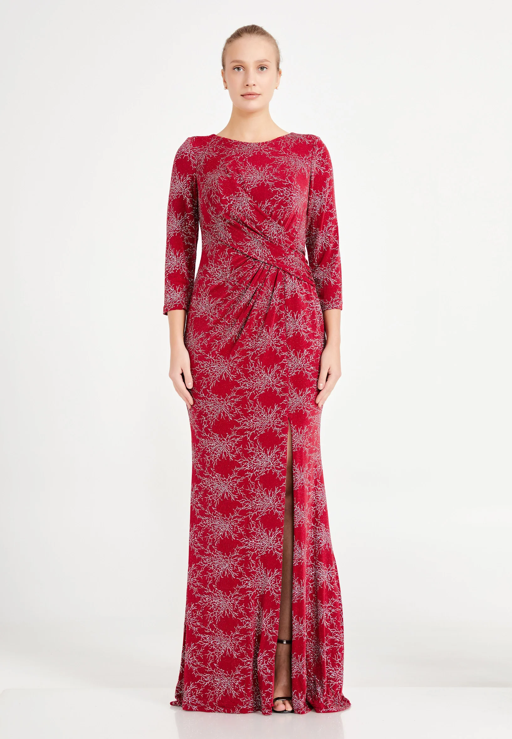 Mid-Length Maxi Lycra Mermaid Plus Size Wedding Guest Dress frc6455-b - Image 13