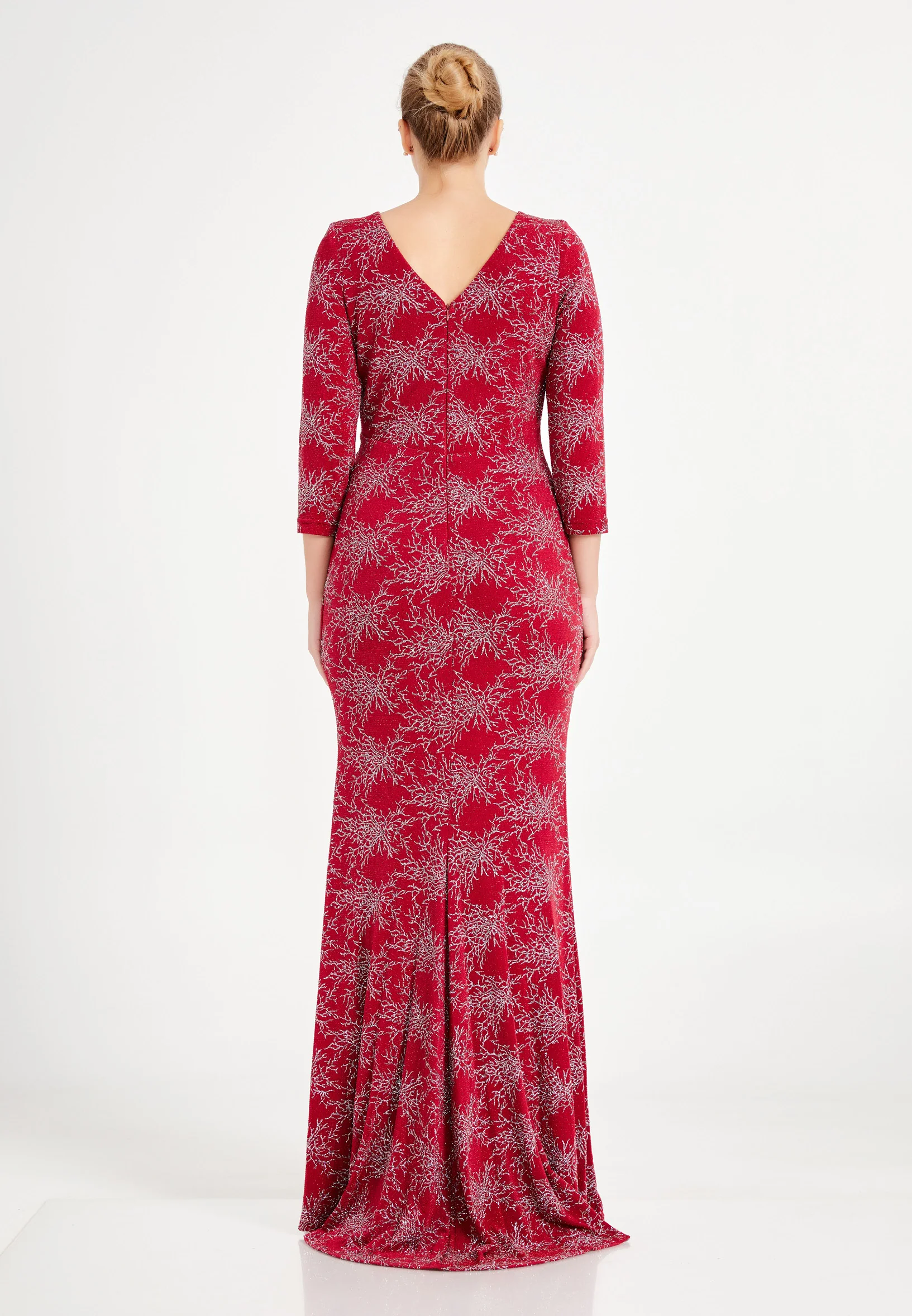 Mid-Length Maxi Lycra Mermaid Plus Size Wedding Guest Dress frc6455-b - Image 14