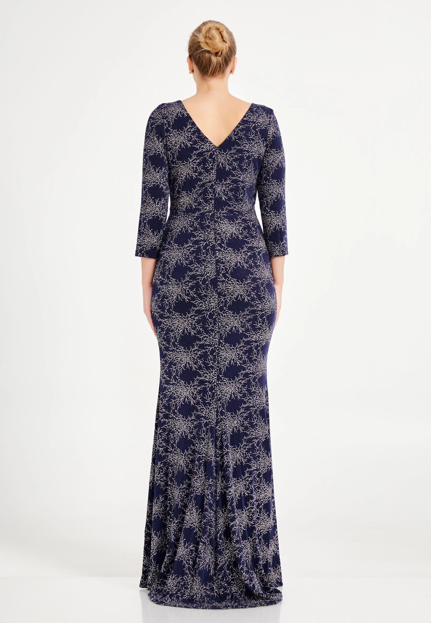 Mid-Length Maxi Lycra Mermaid Plus Size Wedding Guest Dress frc6455-b - Image 6