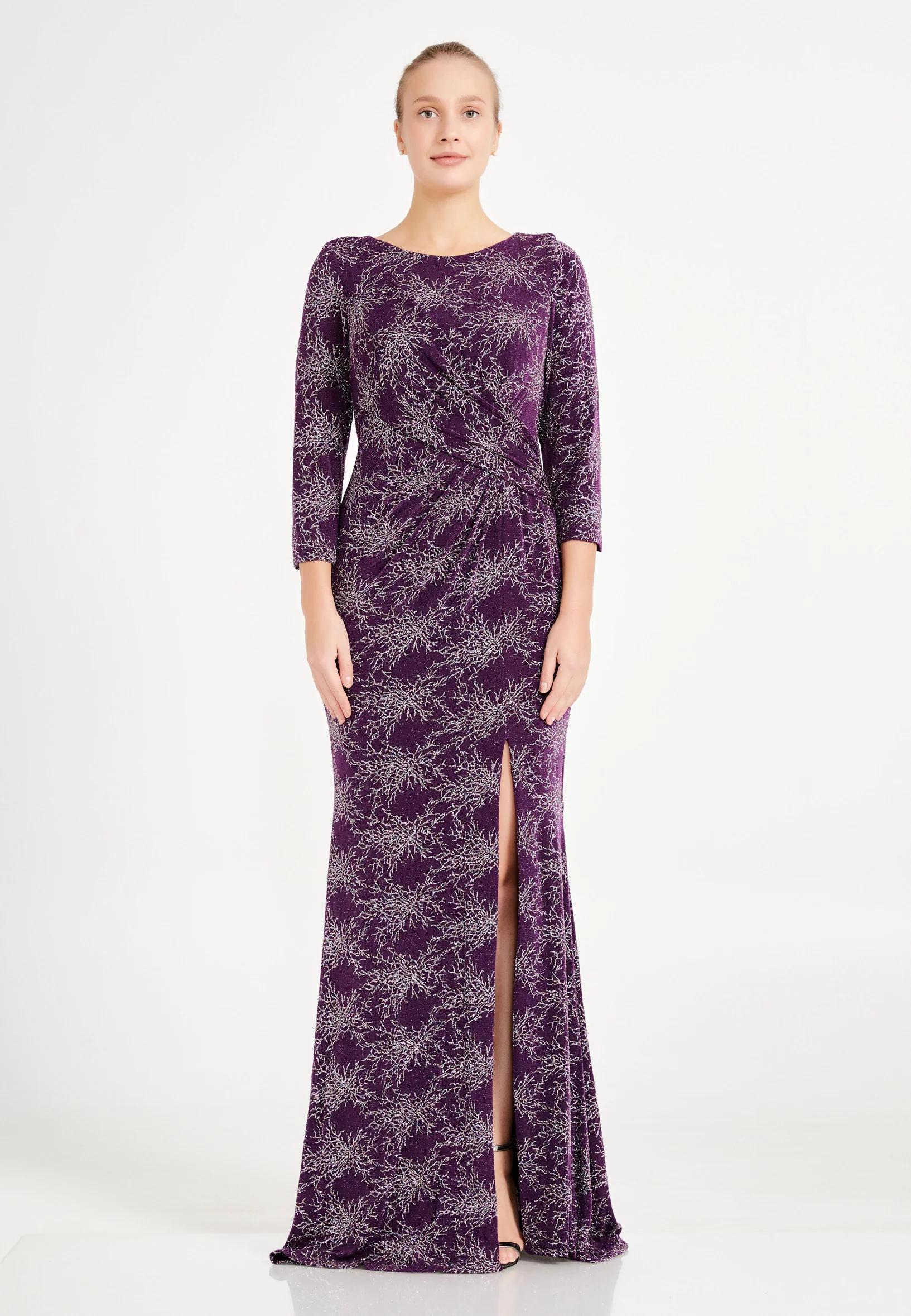 Mid-Length Maxi Lycra Mermaid Plus Size Wedding Guest Dress frc6455-b - Image 9