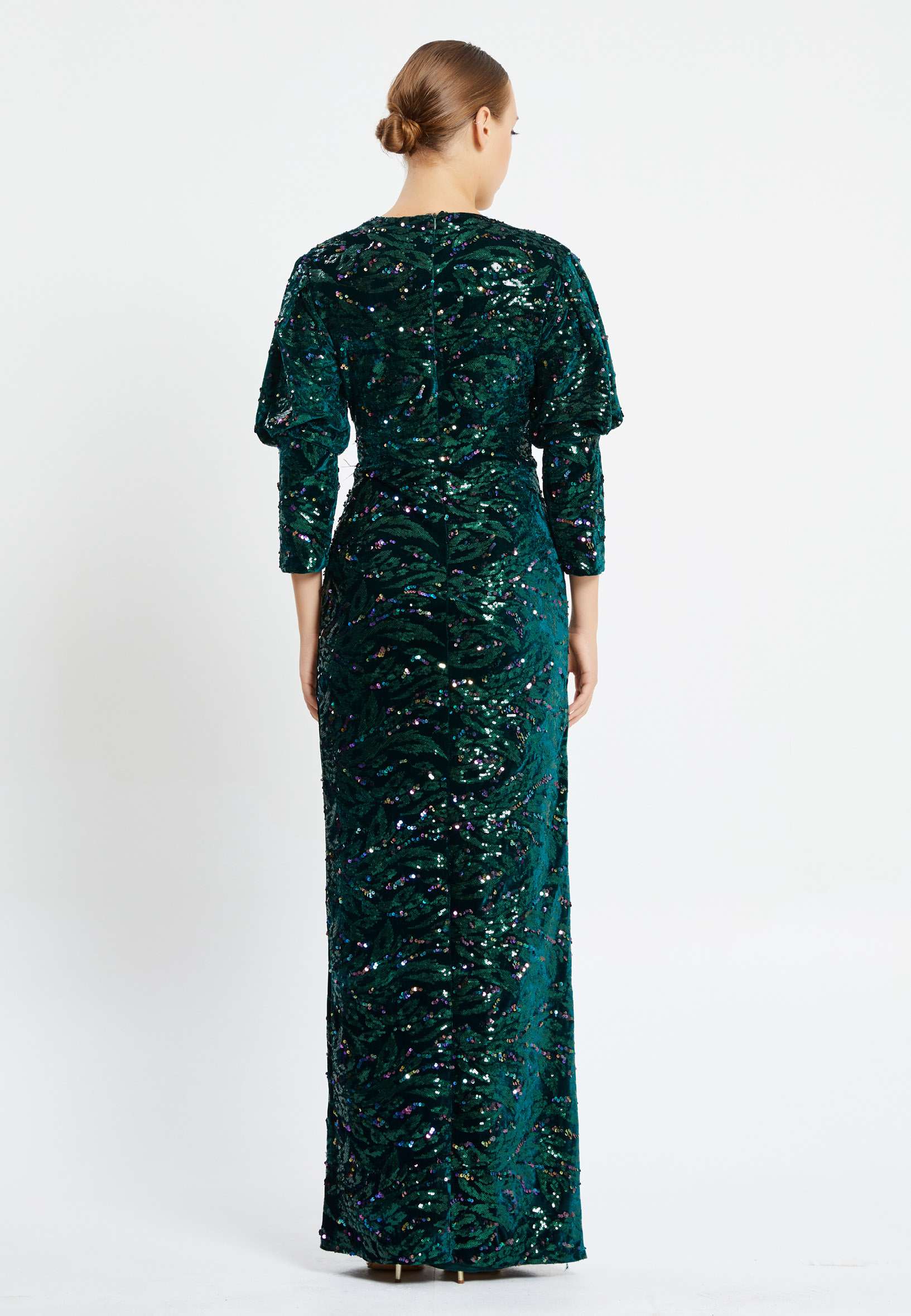 Mid-Length Maxi Sequin Column Regular Prom Dress pnl6912 - Image 6