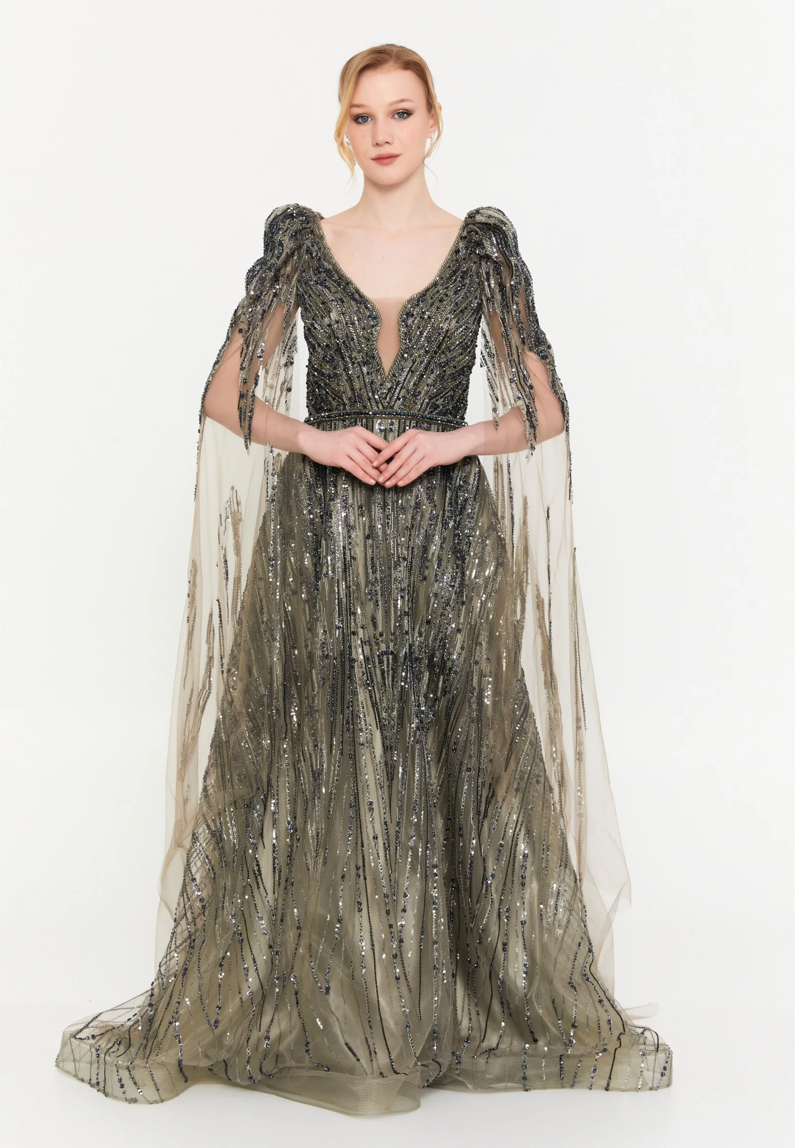 Mid-Length Maxi Tulle A - Line Regular Prom Dress mtc1065