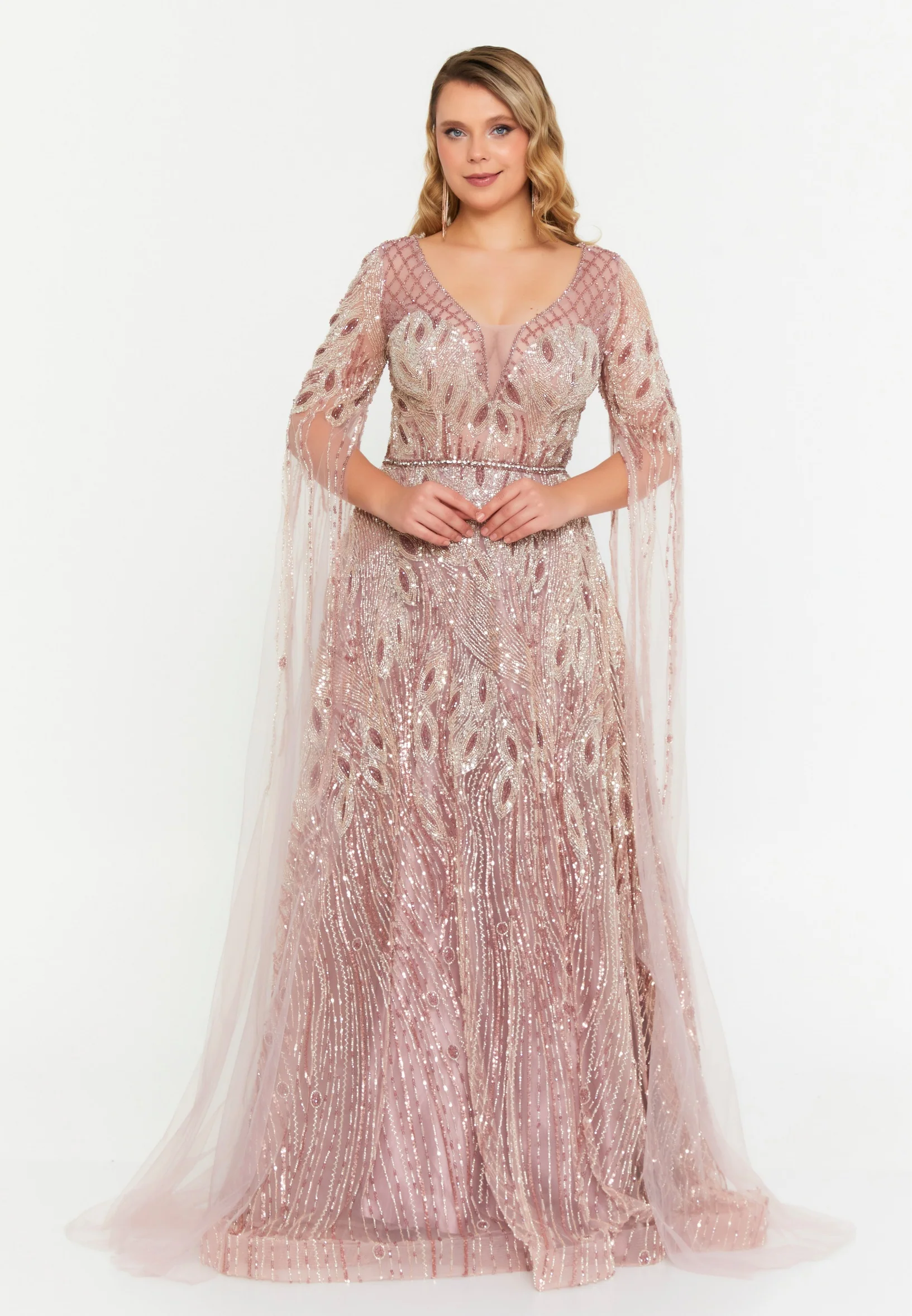 Mid-Length Maxi Tulle A - Line Regular Prom Dress mti1063