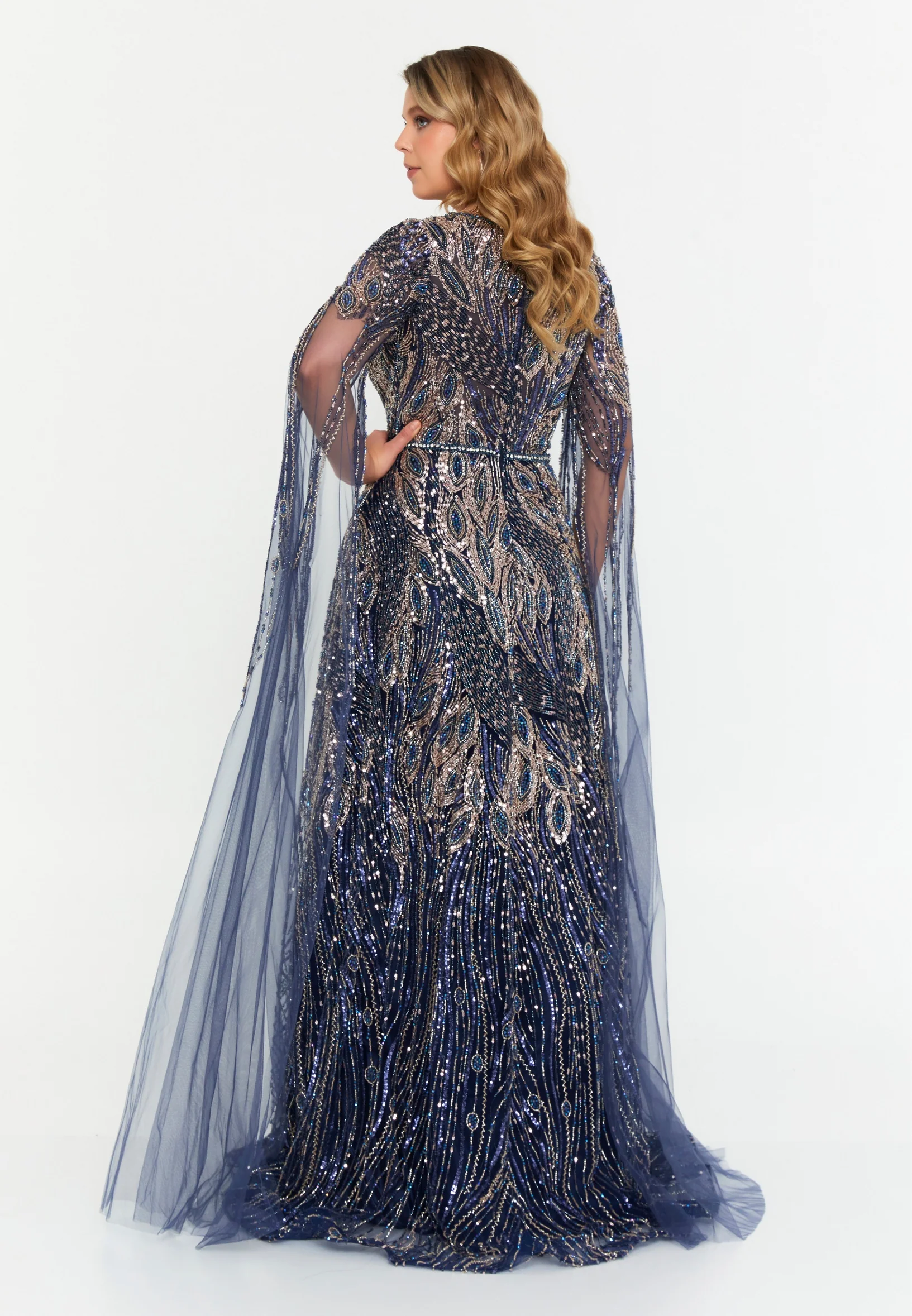 Mid-Length Maxi Tulle A - Line Regular Prom Dress mti1063 - Image 10