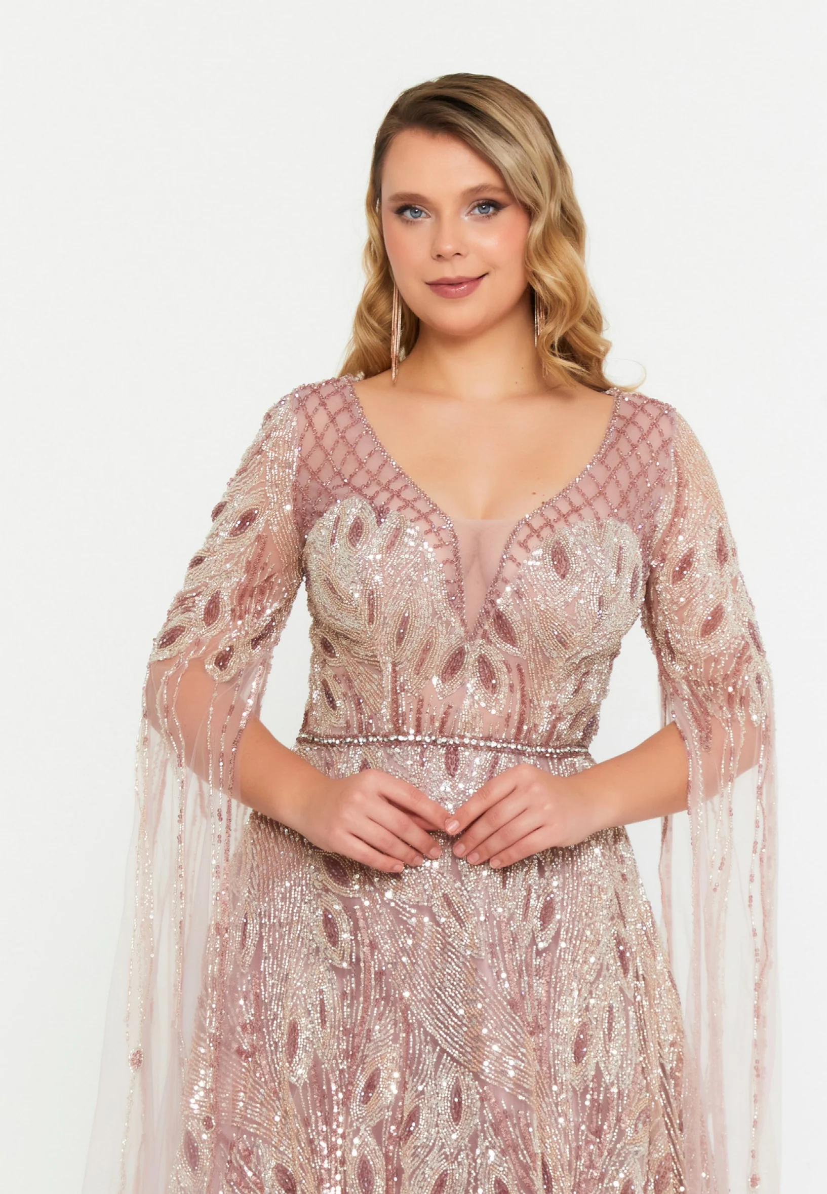 Mid-Length Maxi Tulle A - Line Regular Prom Dress mti1063 - Image 4