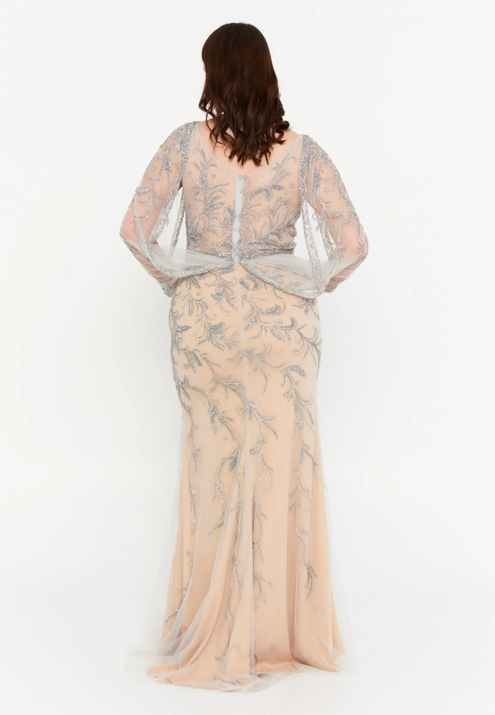 Mid-Length Maxi Tulle Mermaid Plus Size Wedding Guest Dress mtc7417 - Image 2